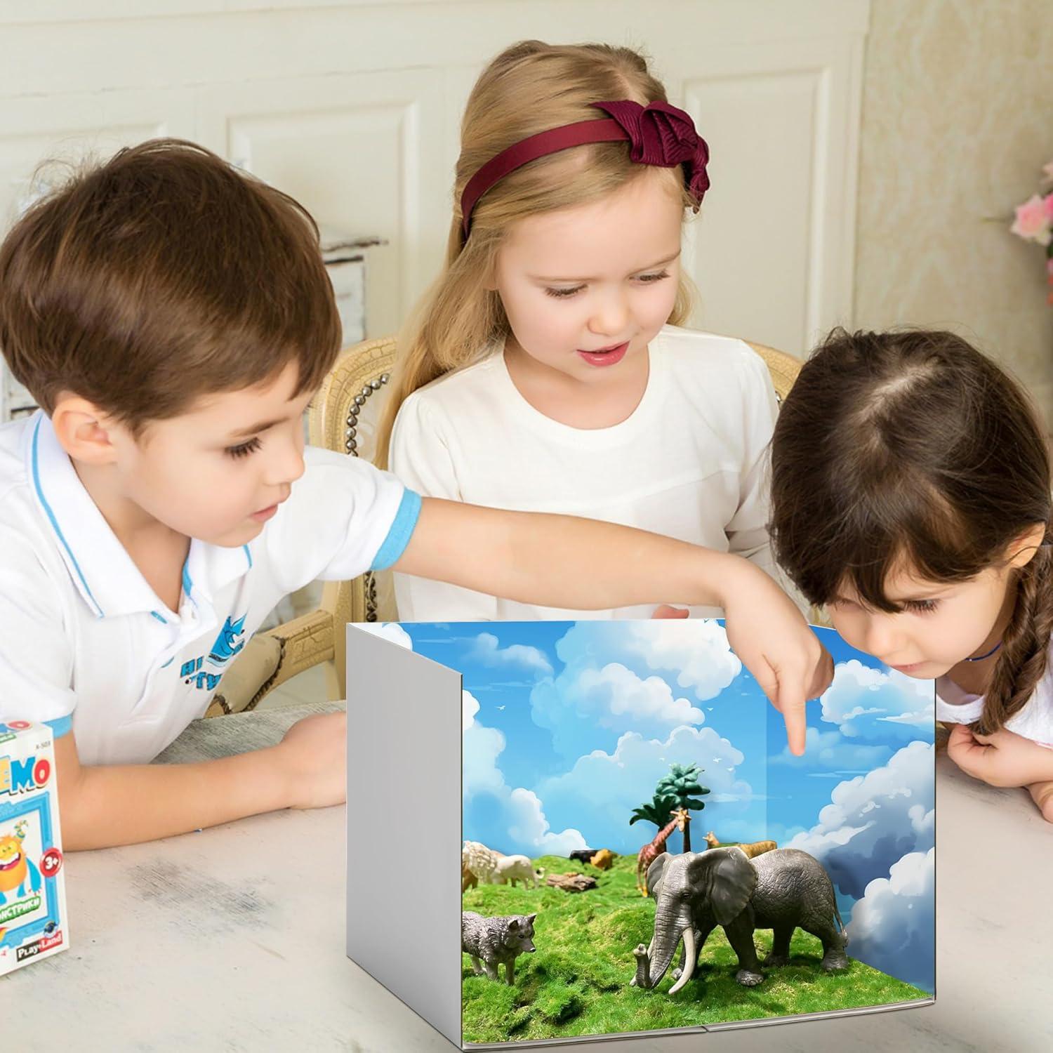 Kit de Diorama de Cartón Codree 4 Pcs 30x22x21 cm