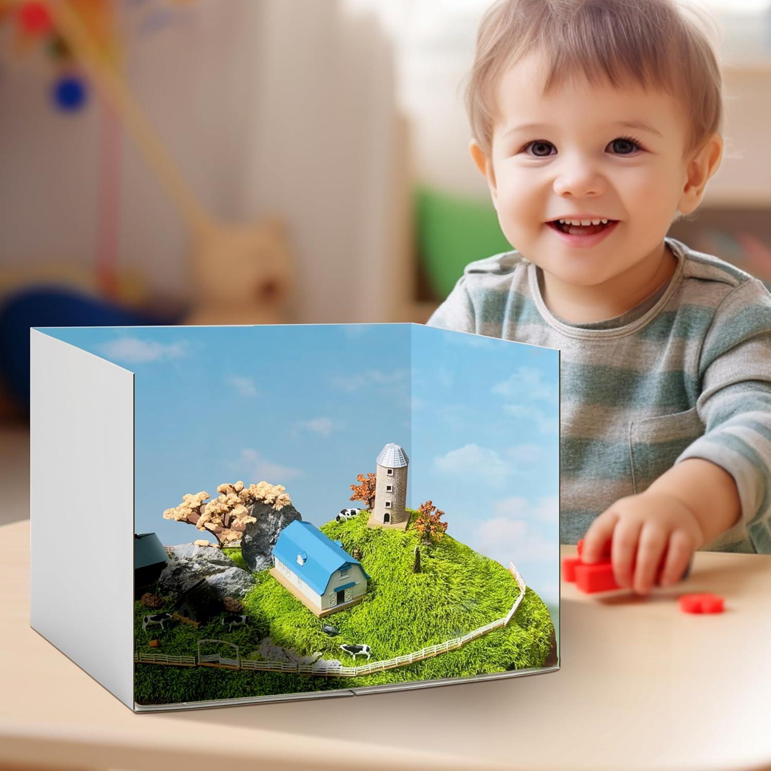 Kit de Diorama de Cartón Codree 4 Pcs 30x22x21 cm