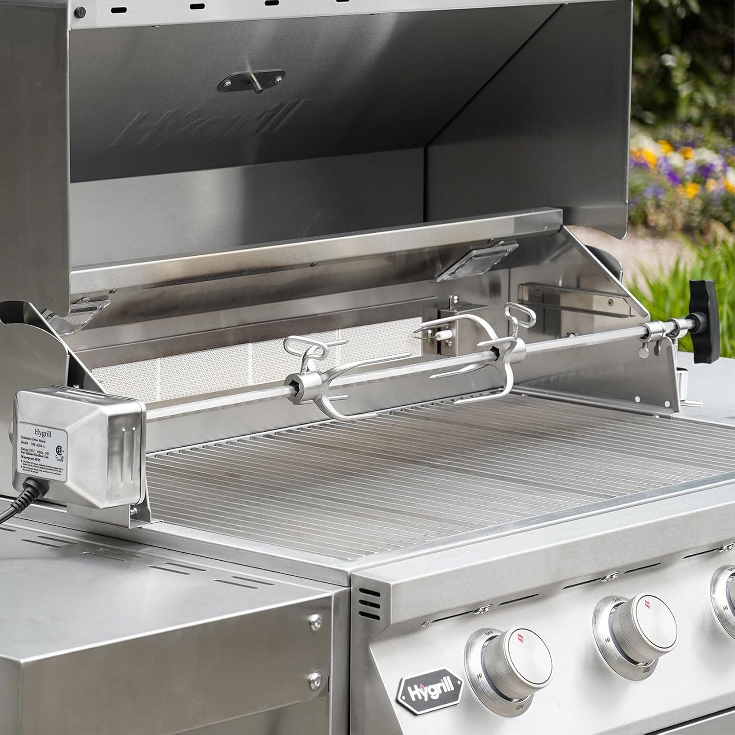 Kit Rotisserie Hygrill para Parrillas de 5 Quemadores