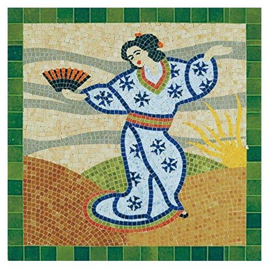 Kit de Mosaico Aedes Ars Mujer Japonesa 4500 Piezas 30x30cm