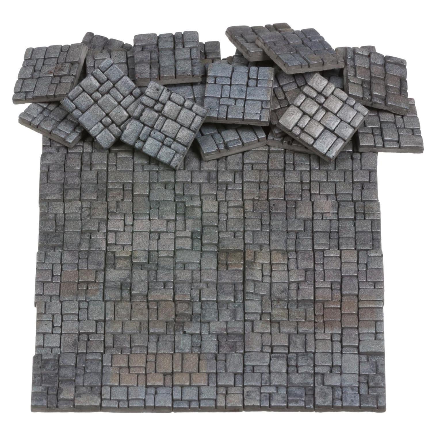 Pavimento Miniatura REDUCIO! 50 Azulejos 1:12 para Dioramas