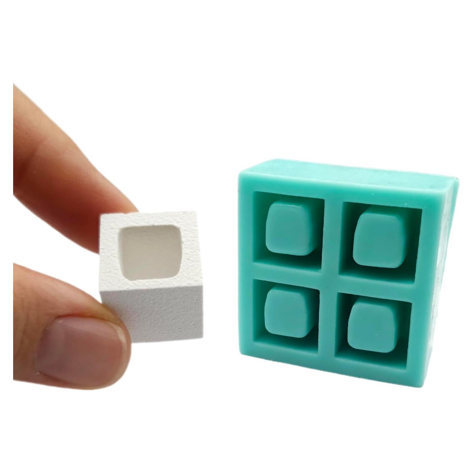 Molde de Silicona para Bloques de Cemento Miniatura 1:12
