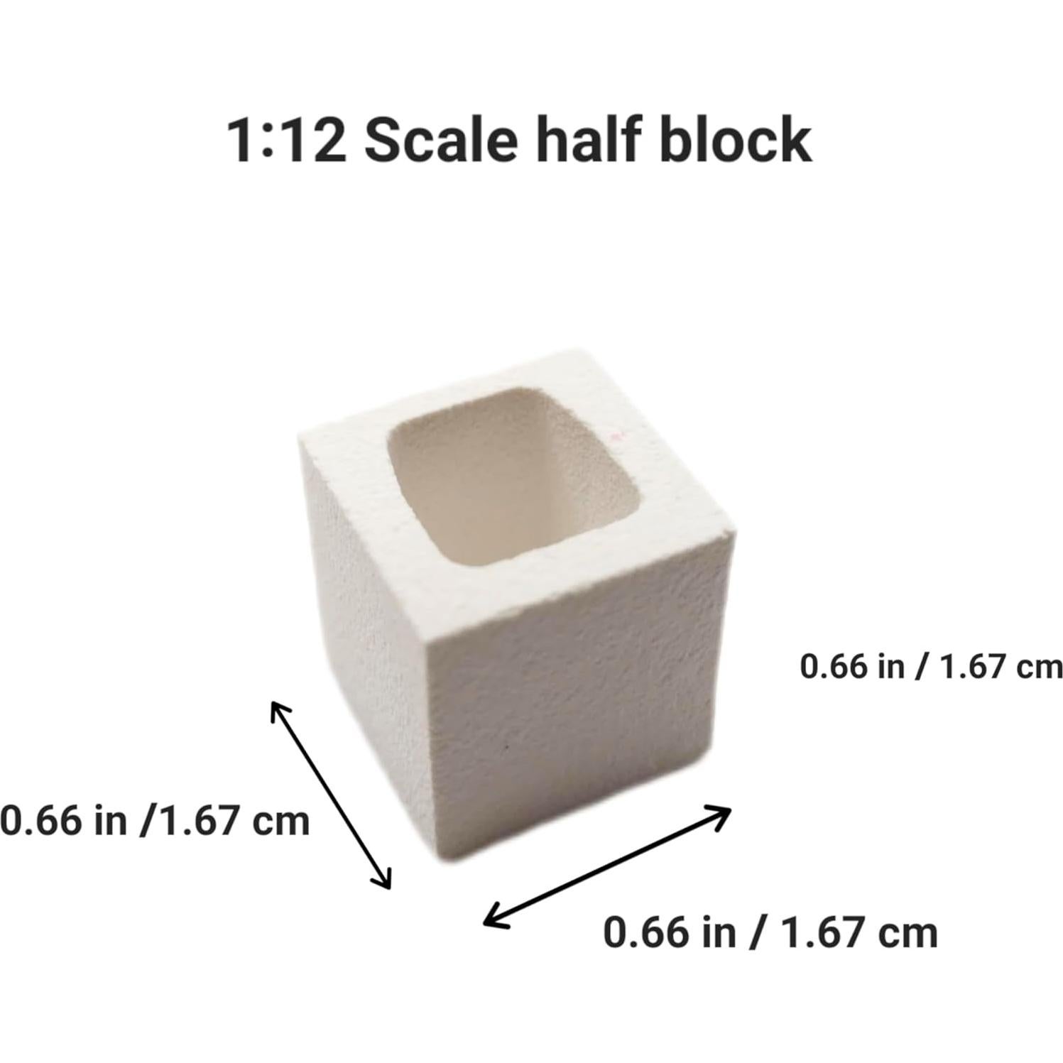 Molde de Silicona para Bloques de Cemento Miniatura 1:12