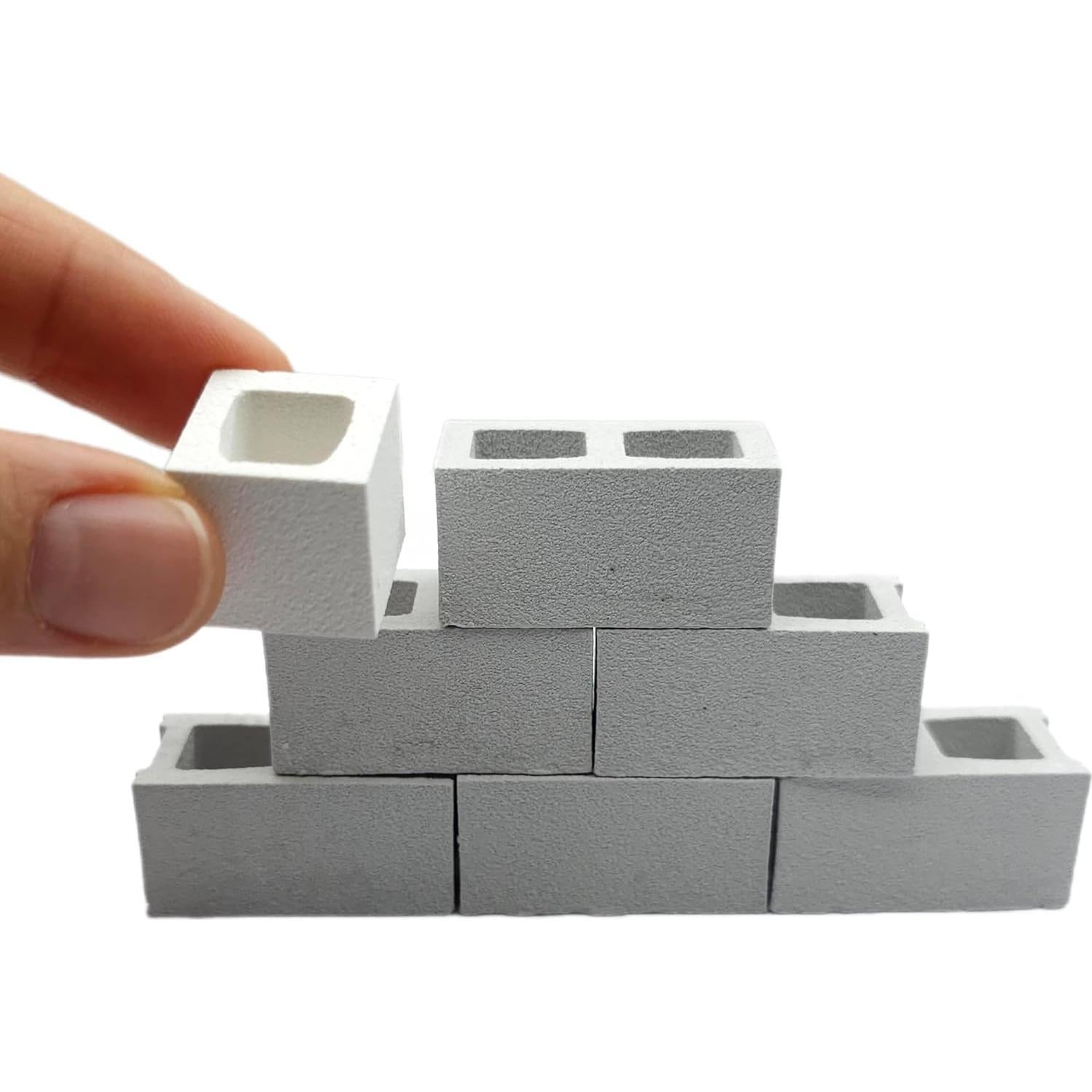 Molde de Silicona para Bloques de Cemento Miniatura 1:12