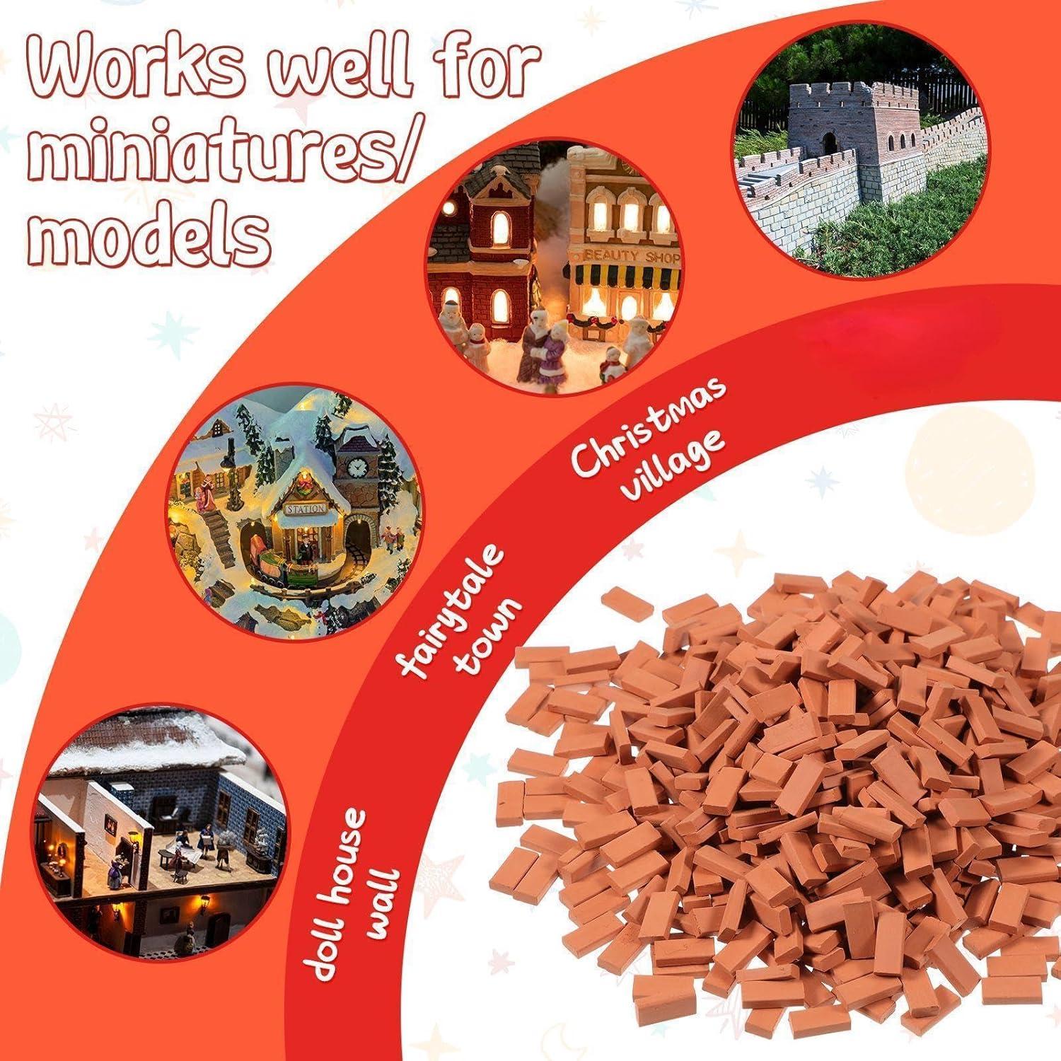 Civaner 200 Pcs Ladrillos Miniatura para Modelos 1:35