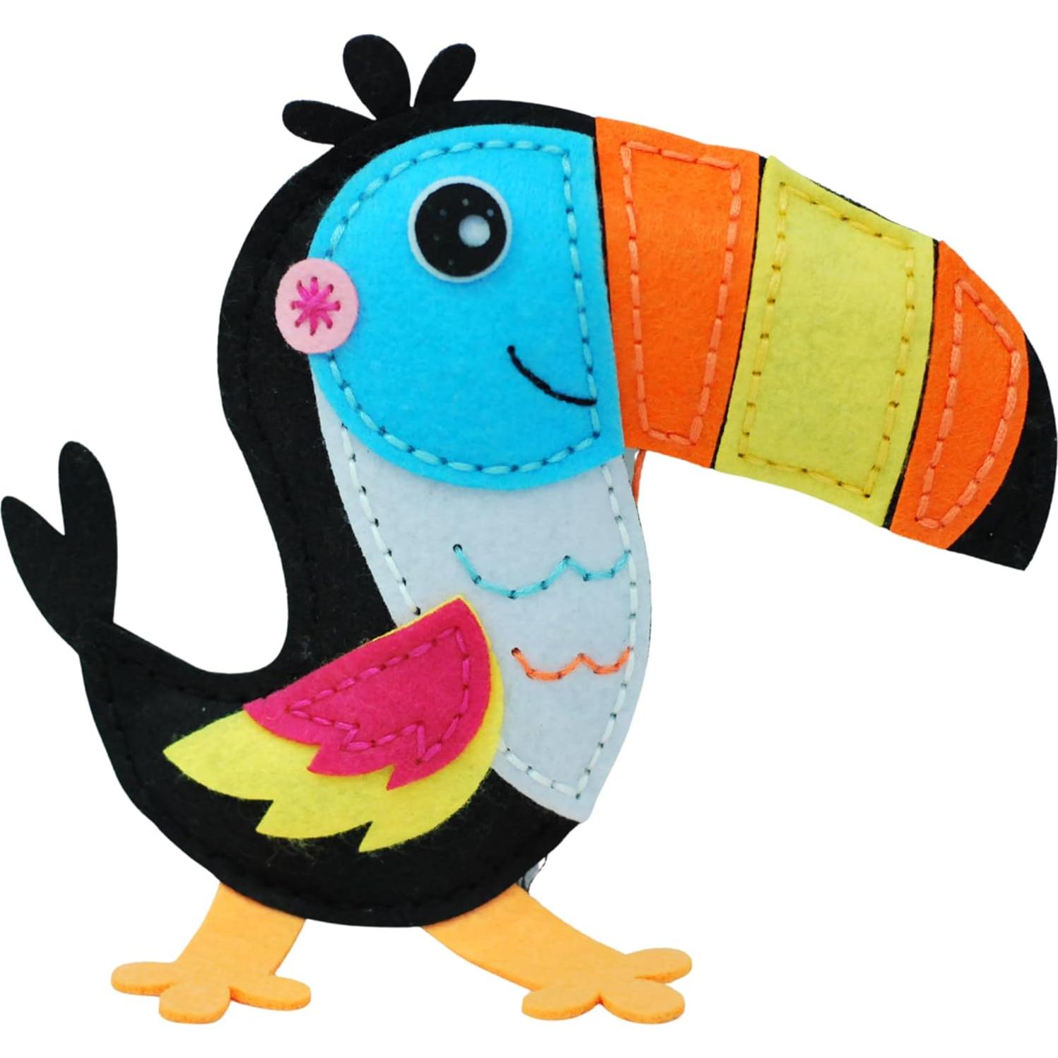 Kit de Costura APLI Krapli Tucán de Peluche para Niños 6-12