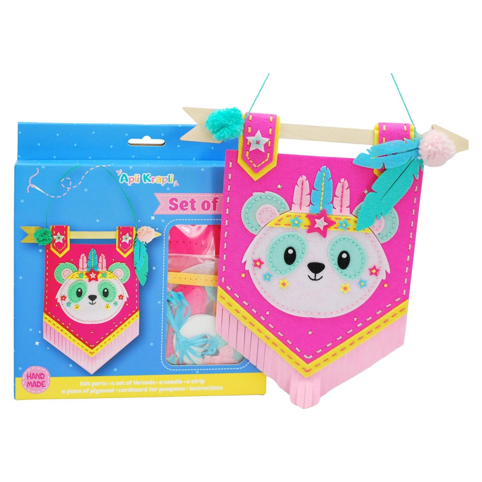 Kit de Costura DIY APLI Krapli Panda - Manualidad para Niños