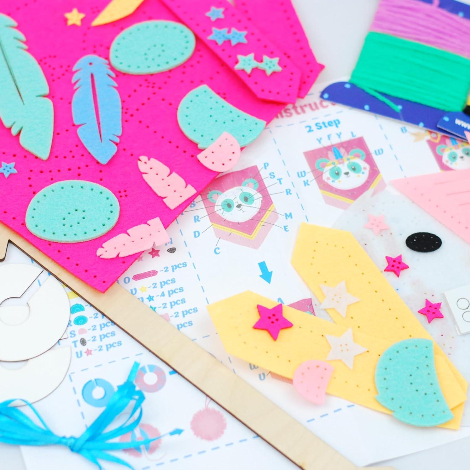 Kit de Costura DIY APLI Krapli Panda - Manualidad para Niños