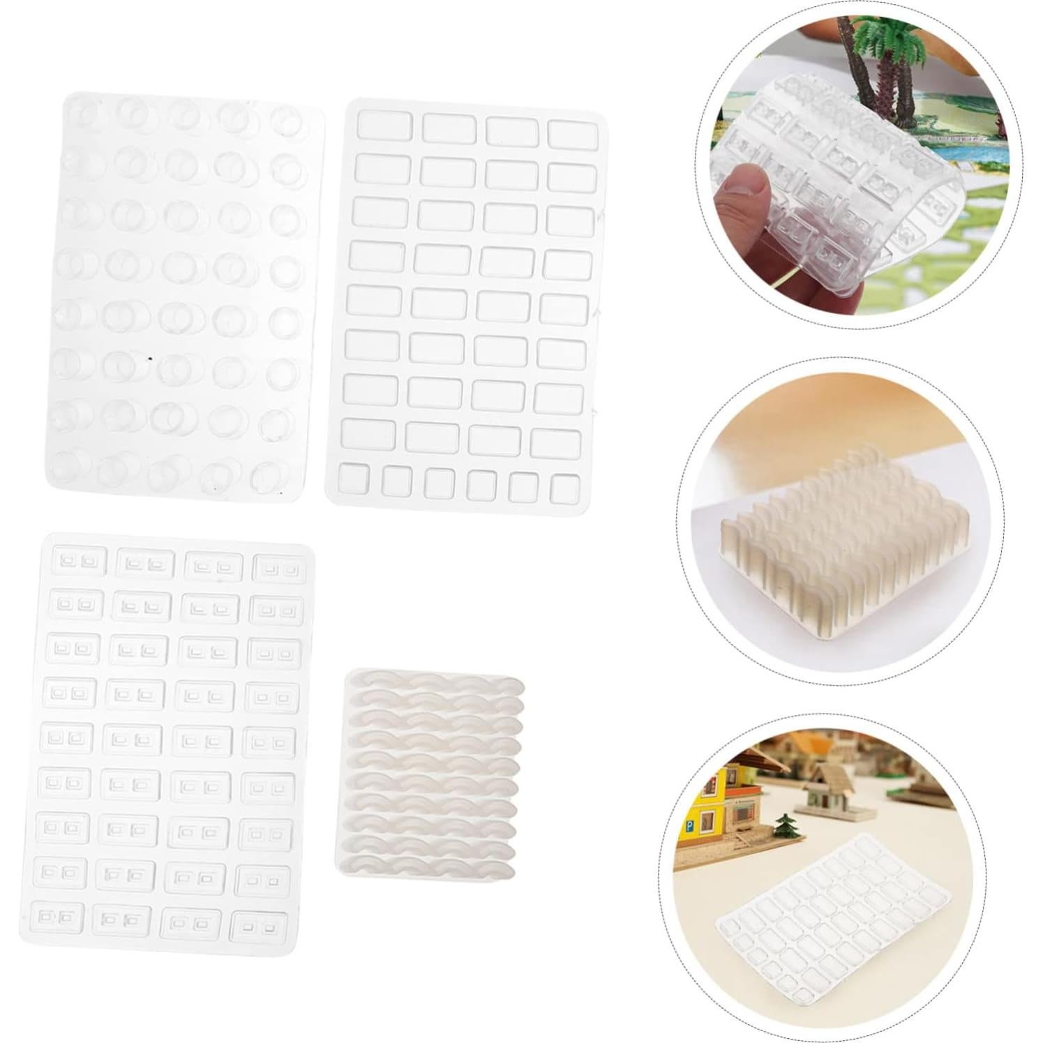 Kit de Moldes de Ladrillos en Miniatura EXCEART 8 Piezas