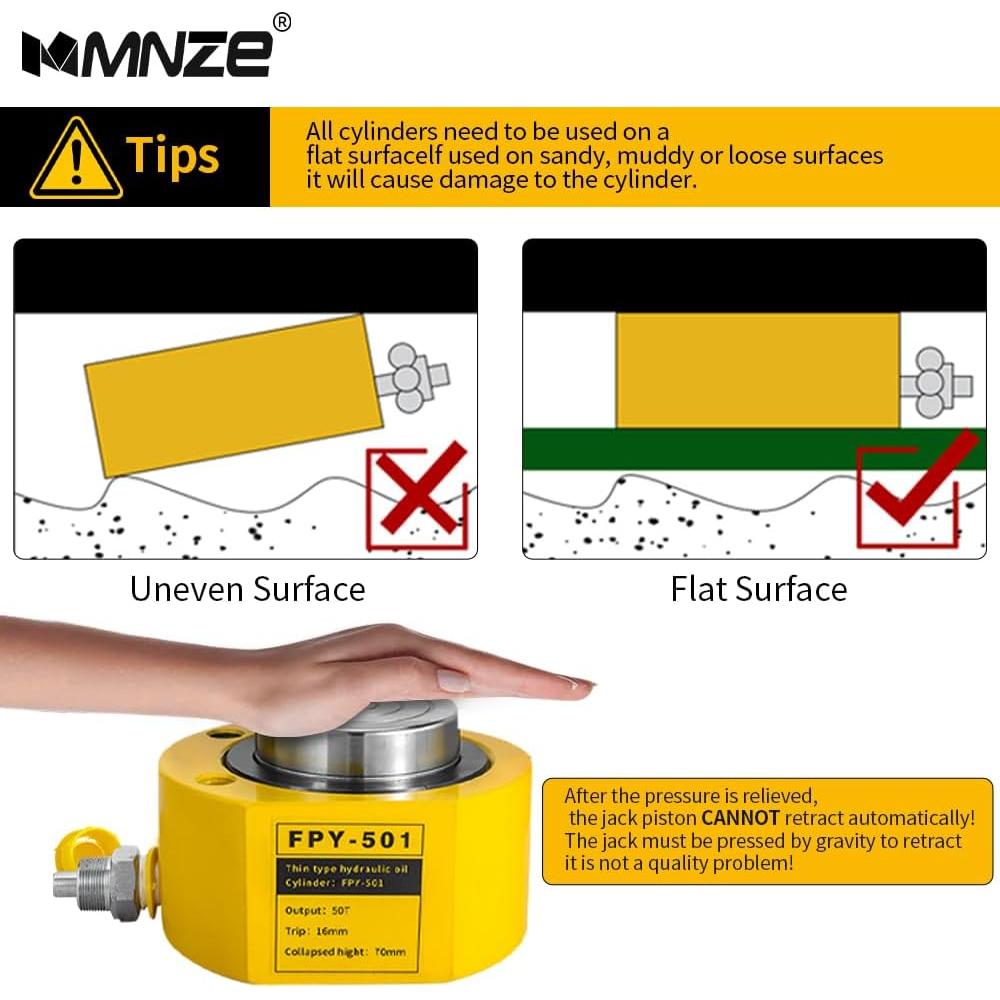 Cilindro Hidráulico 50T MMNZE 16mm con Bomba CP-700