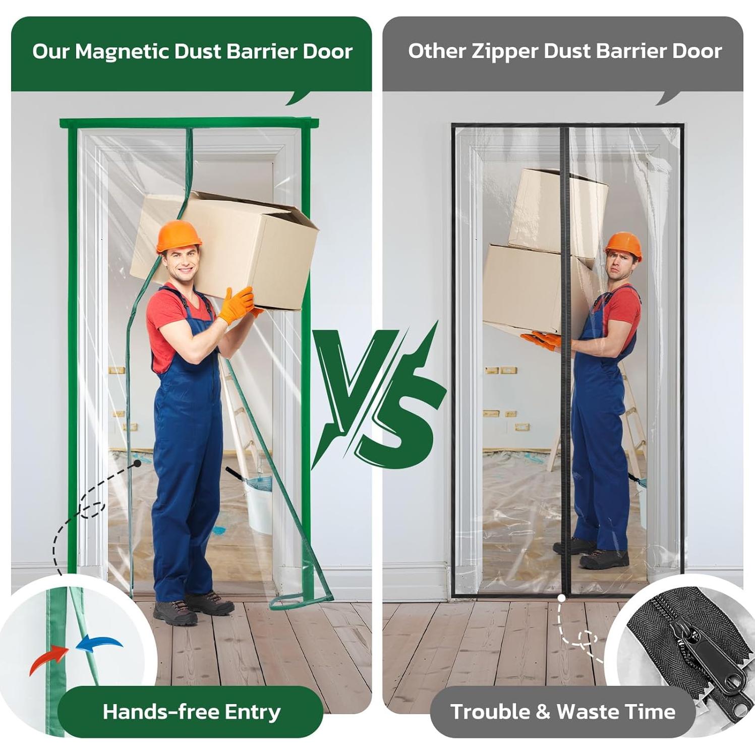 Kit de Puerta de Barrera de Polvo ELIGE POR VIDA 1.52x2.59m