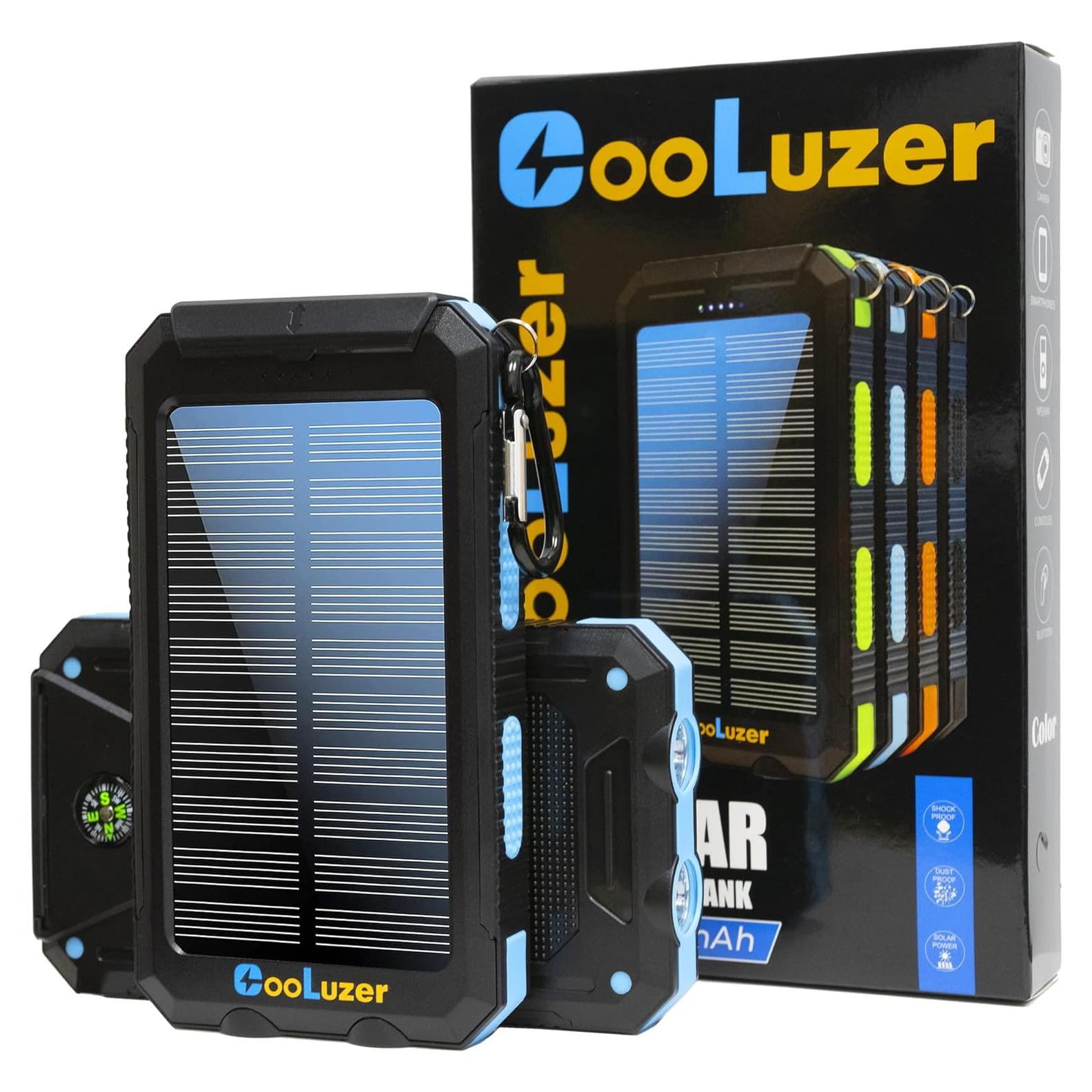 Banco de Energía Solar 36800mAh Coolstar Carga Rápida IP67