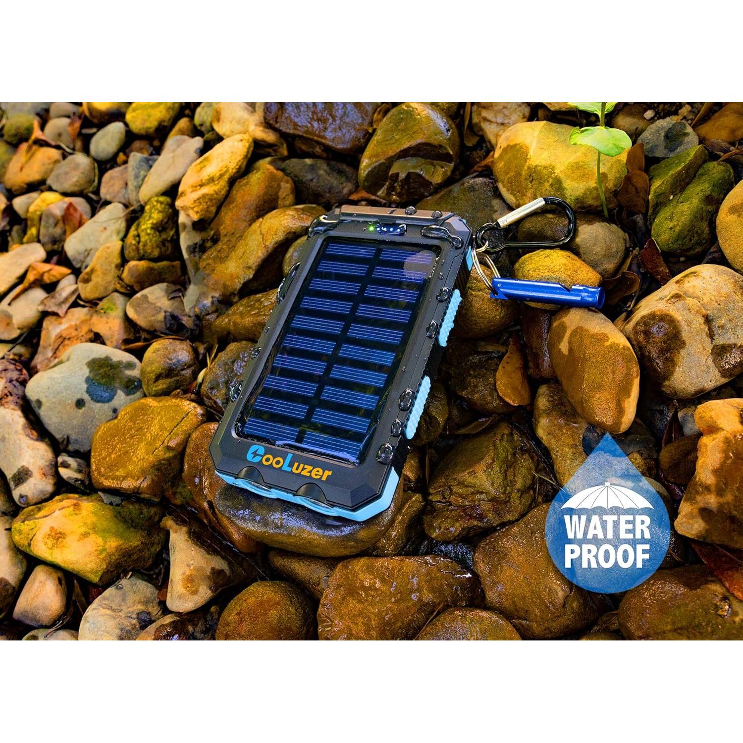 Banco de Energía Solar 36800mAh Coolstar Carga Rápida IP67