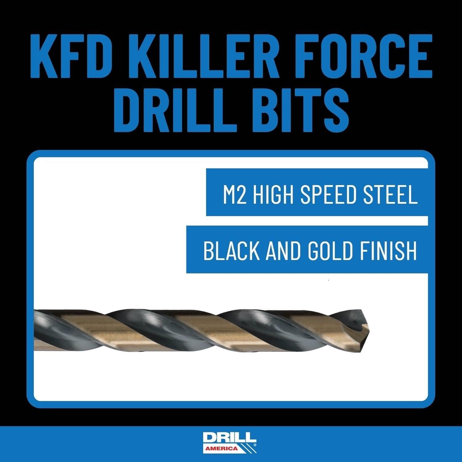 Juego de Brocas de Acero Drill America 15 Piezas KFD Killer Force