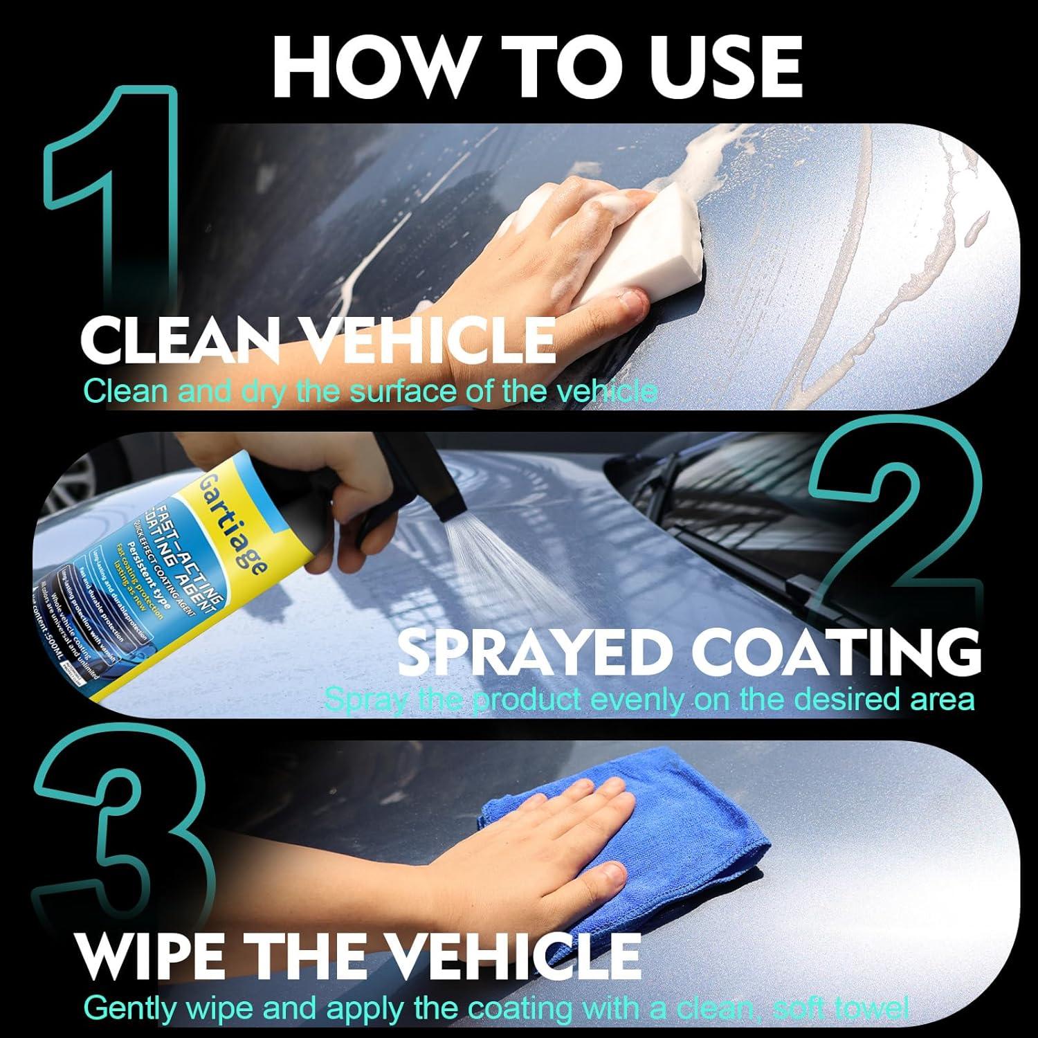 Cera en Spray Cerámica Gartiage para Automóviles 560g