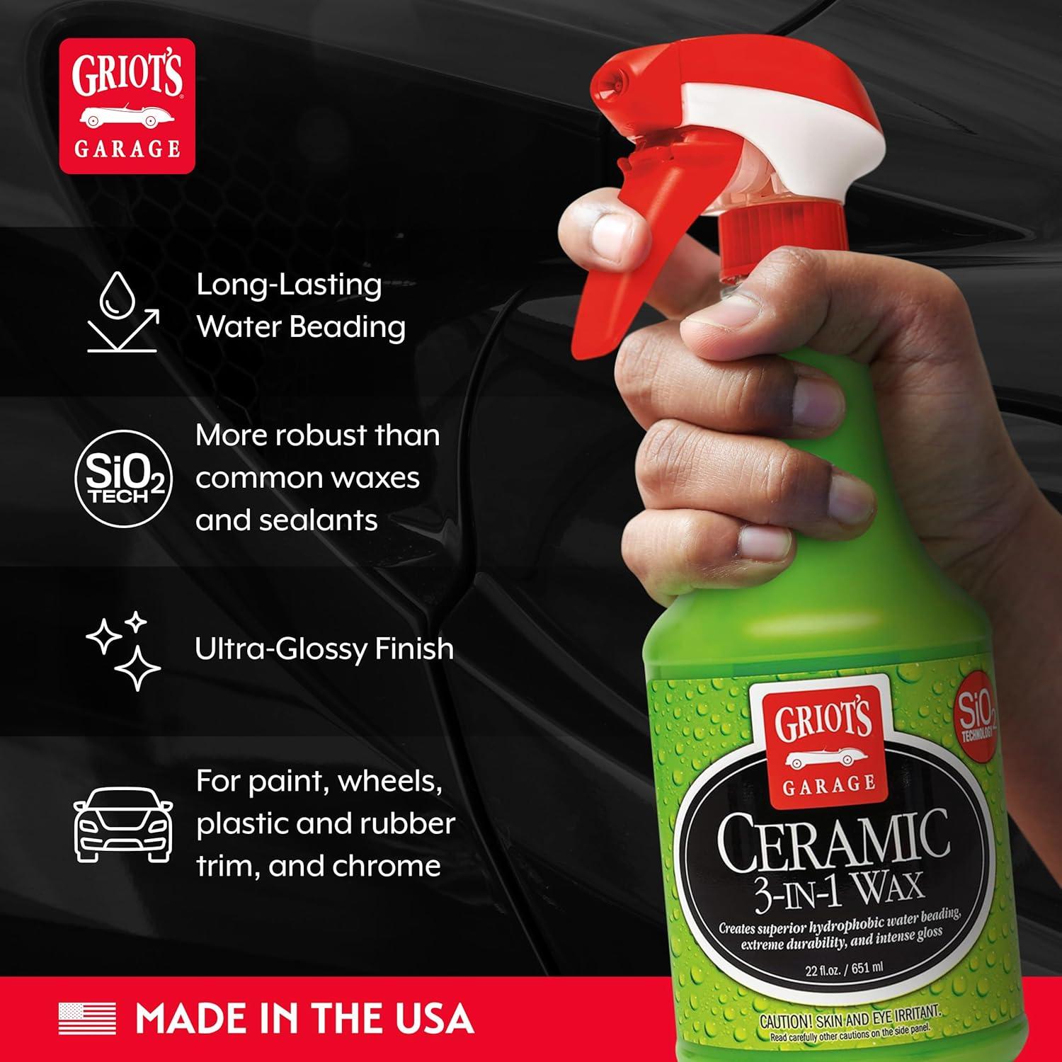 Cera 3 en 1 Cerámica Griot's Garage 622 ml para Autos