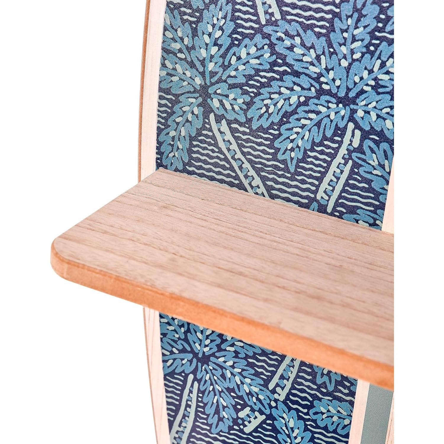 Estante de Pared Surf Navy Electric Palms Reyn Spooner 90x33 cm