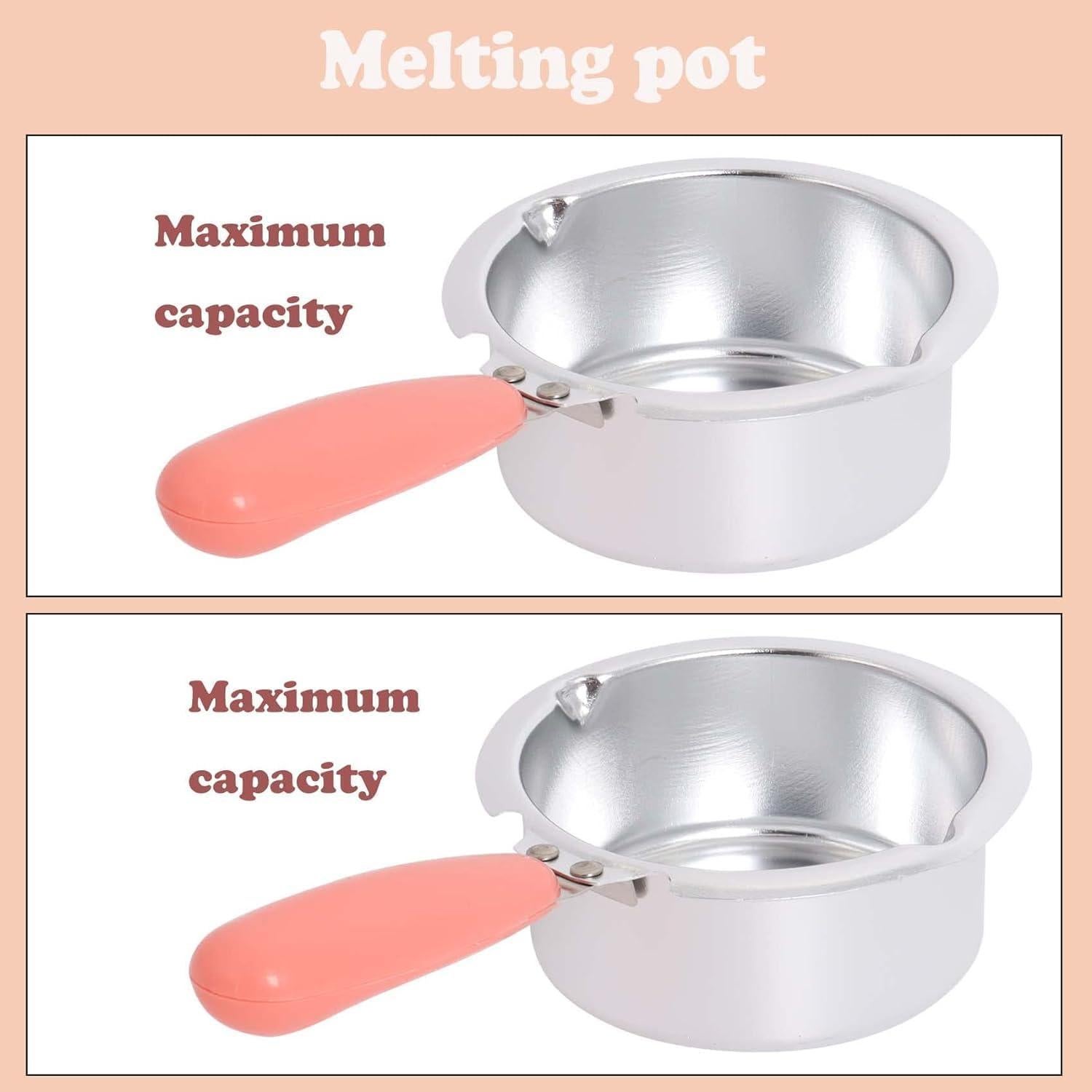 Olla Fondue Eléctrica Mini Rosa para Chocolate y Mantequilla