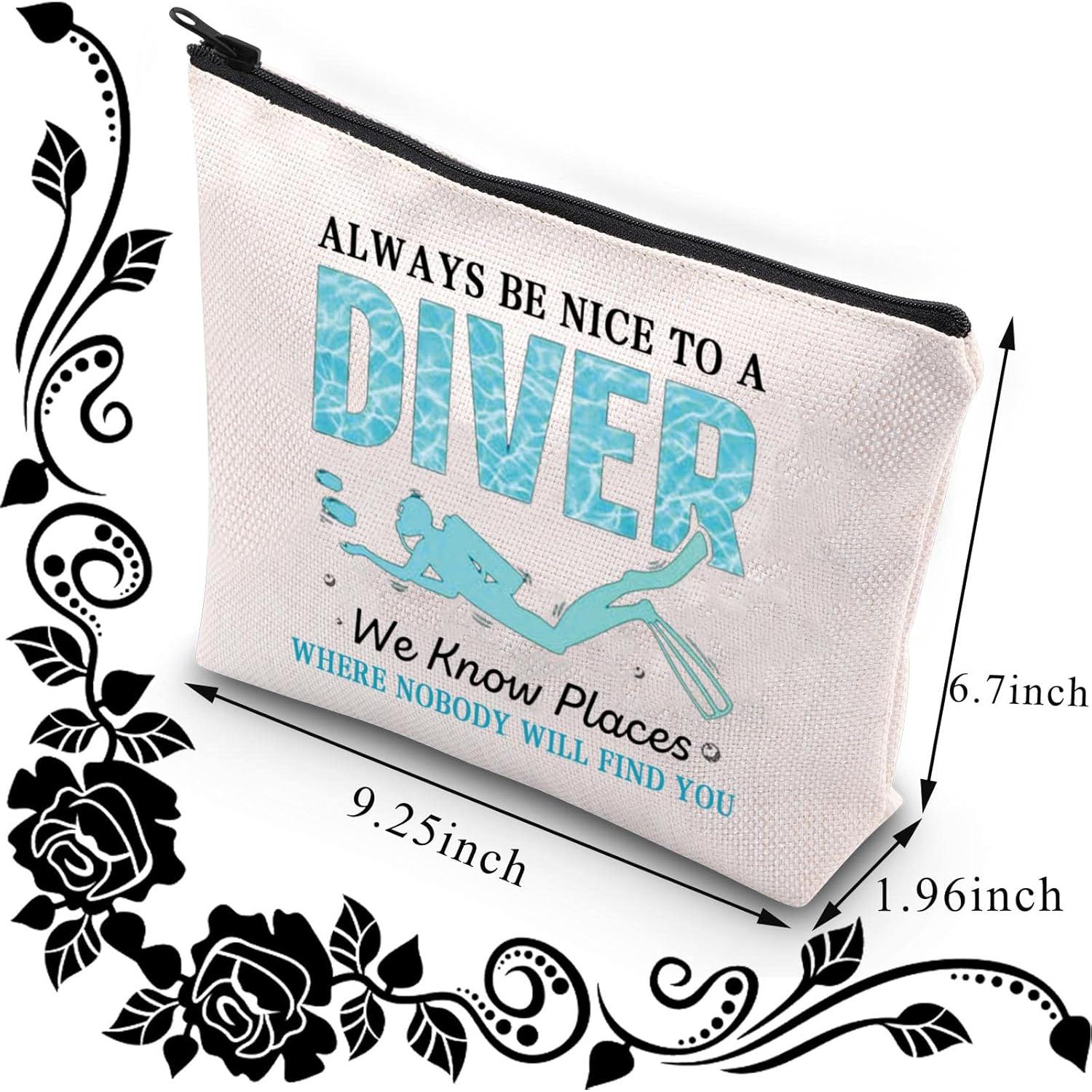 Bolsa de Maquillaje BDPWSS 22.86x17.02cm Diseño Buceo