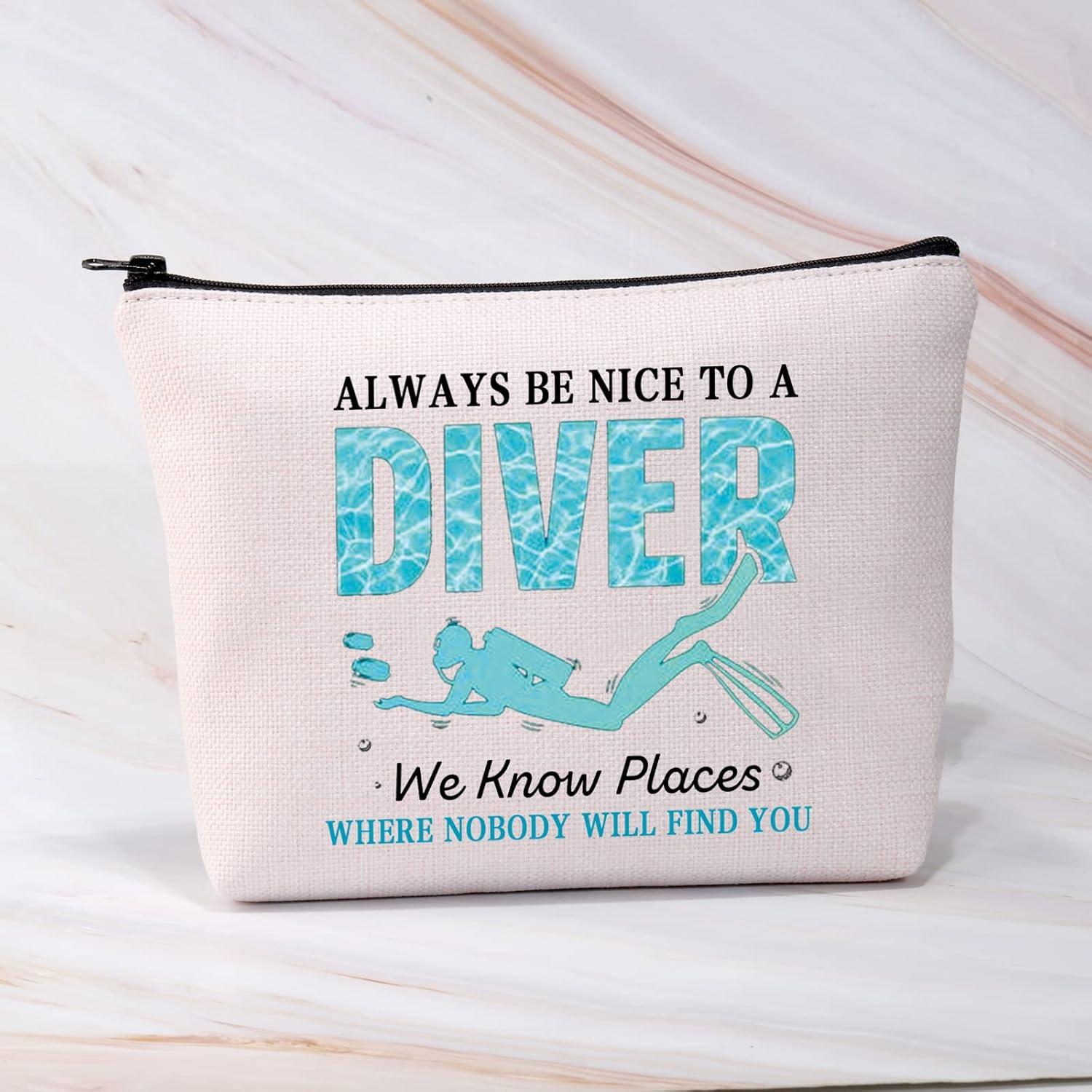 Bolsa de Maquillaje BDPWSS 22.86x17.02cm Diseño Buceo