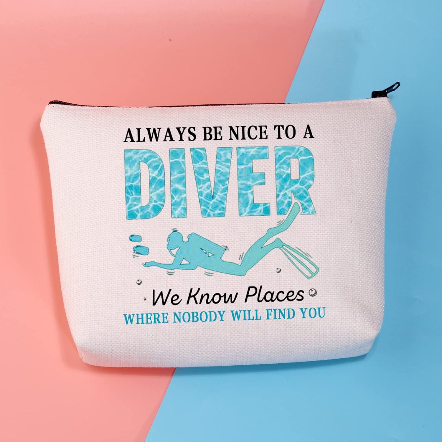 Bolsa de Maquillaje BDPWSS 22.86x17.02cm Diseño Buceo