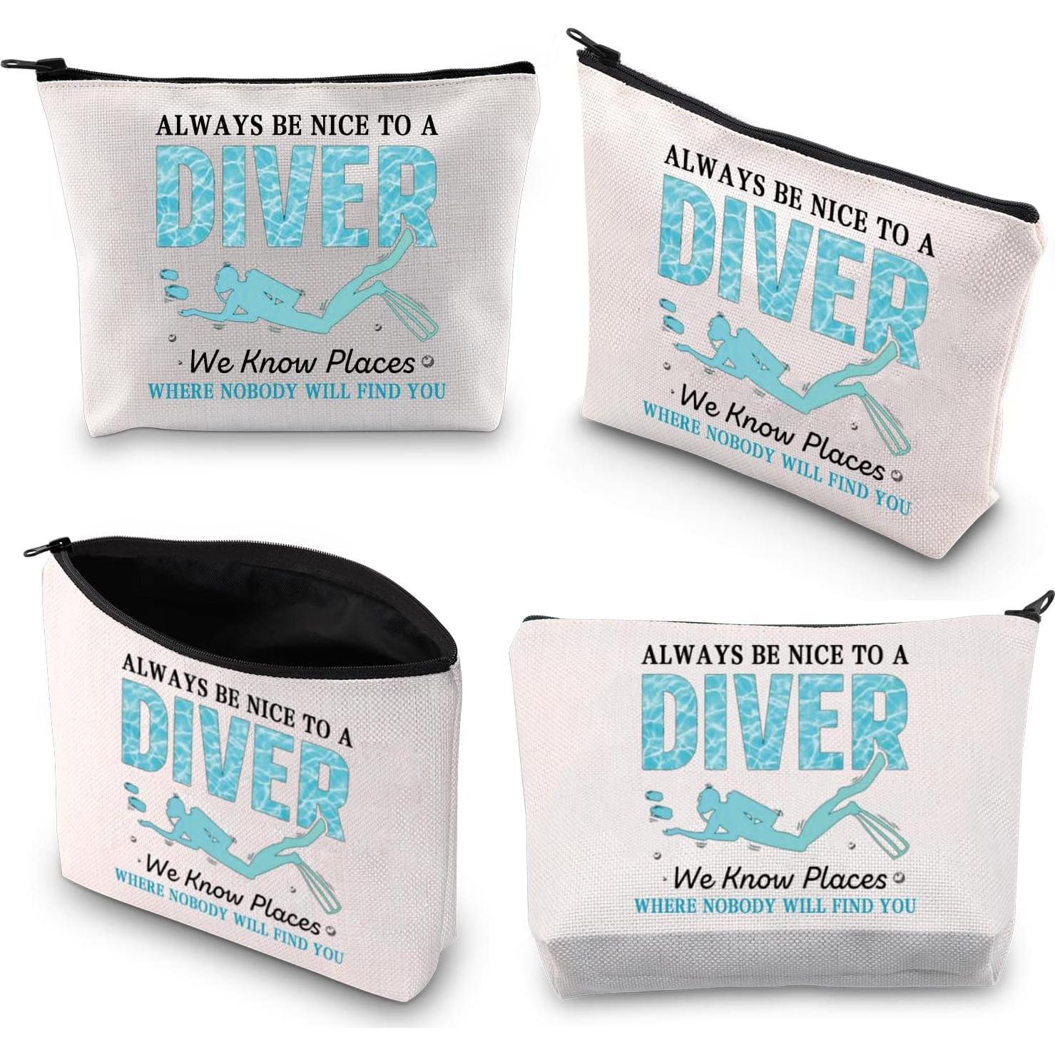 Bolsa de Maquillaje BDPWSS 22.86x17.02cm Diseño Buceo