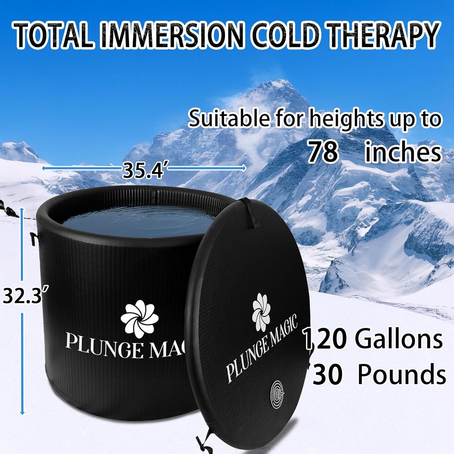 Tina de Inmersión Fría PLUNGE MAGIC XL Portátil 454L