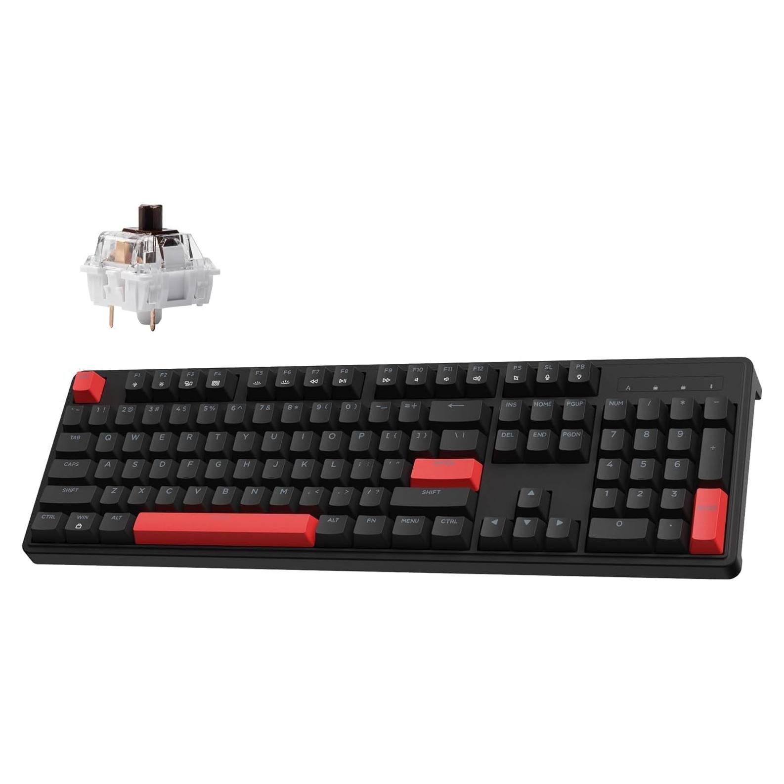 Teclado Mecánico LEMOKEY X2 100% Gasket LED Rojo