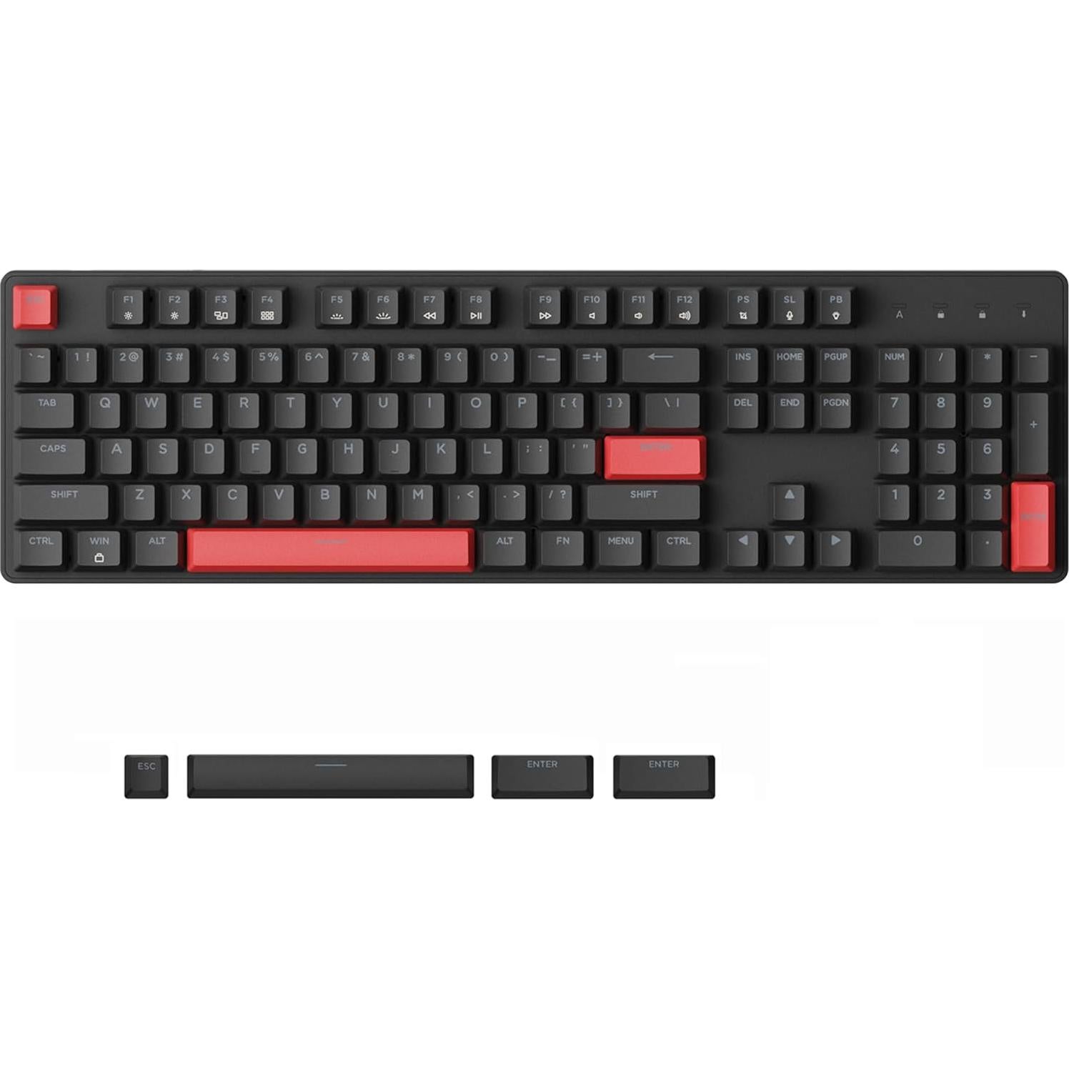 Teclado Mecánico LEMOKEY X2 100% Gasket LED Rojo