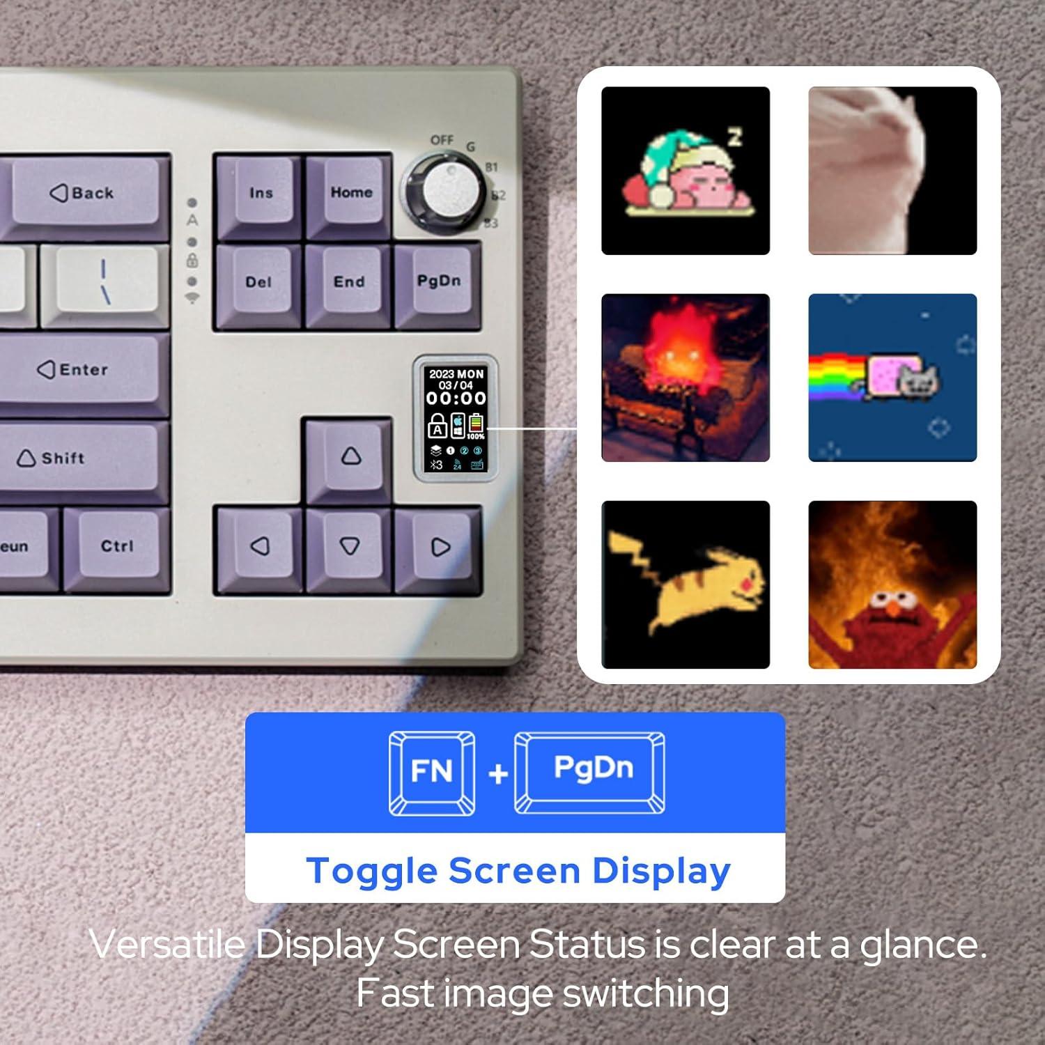 Teclado Mecánico EPOMAKER Shadow-X RGB Inalámbrico 3 Modos