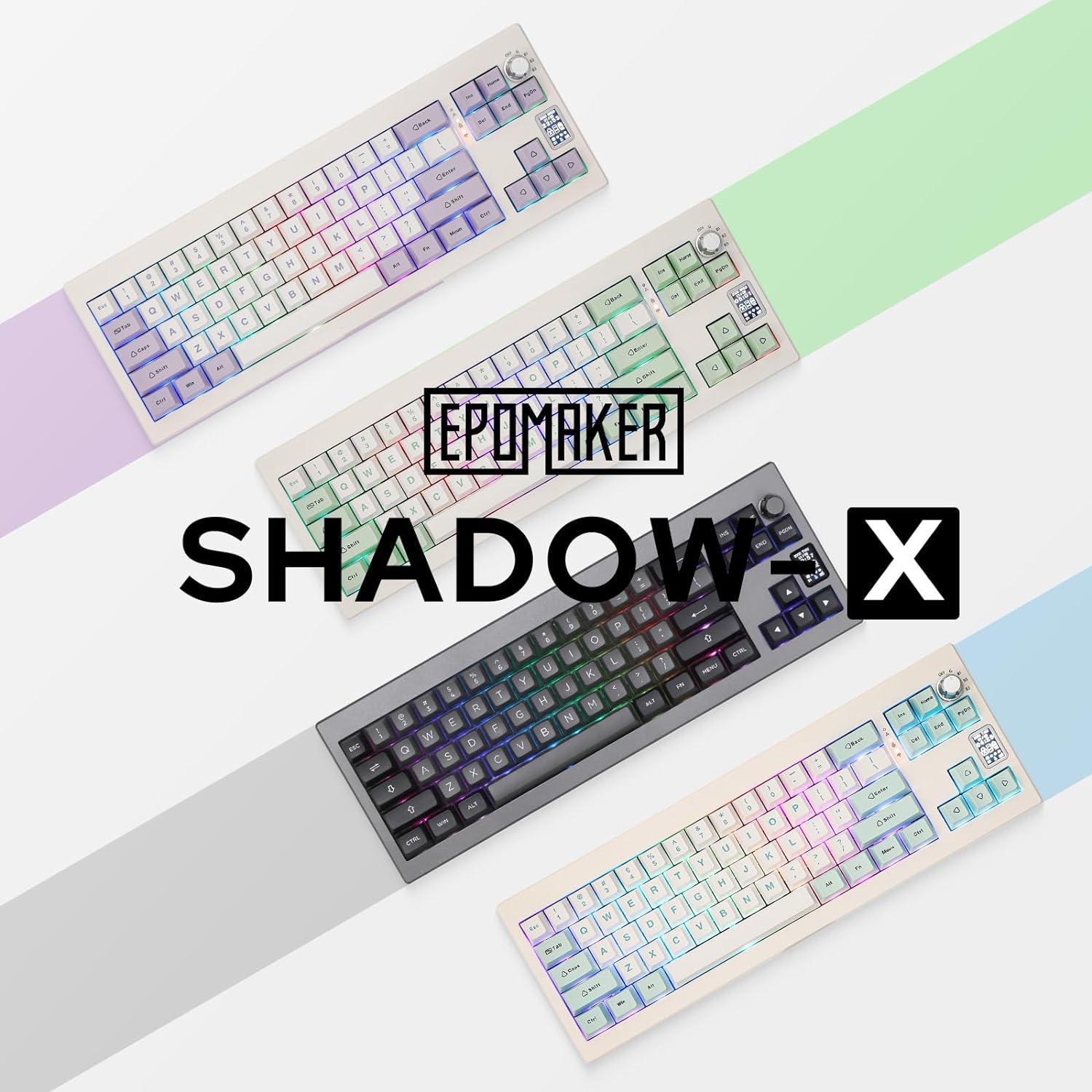 Teclado Mecánico EPOMAKER Shadow-X RGB Inalámbrico 3 Modos