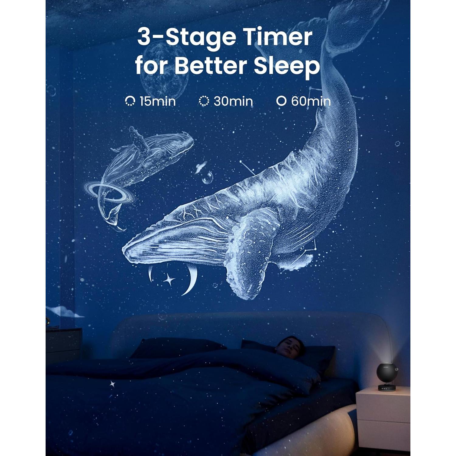 Proyector de Estrellas POCOCO Galaxy con Luz Suave HD