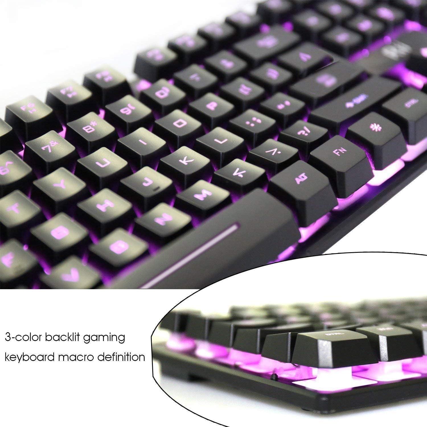 Teclado Rii RK100 Multimedia Gaming Retroiluminado LED 3 Colores