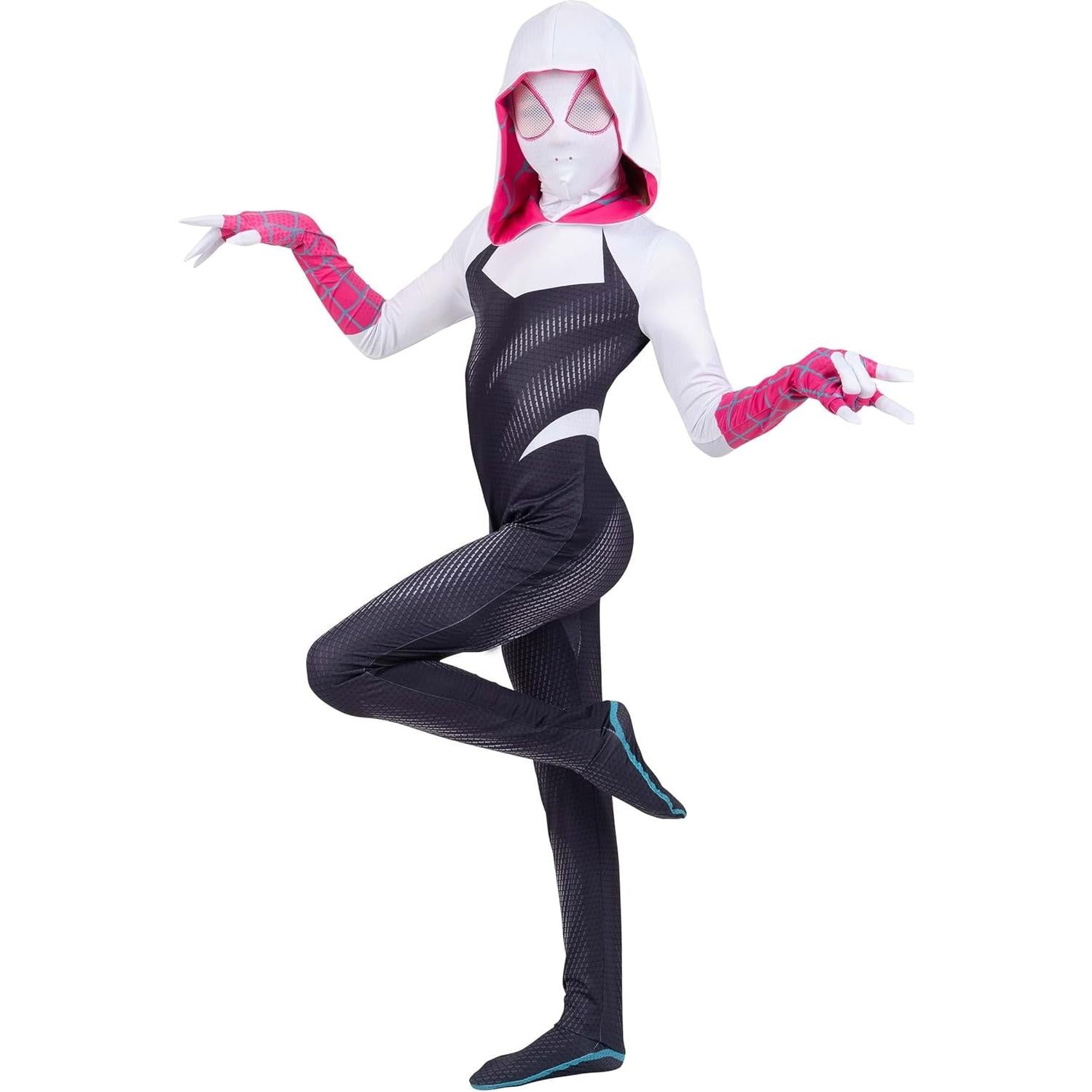 Disfraz Zentai Spider-Gwen Niños Grande | Jazwares