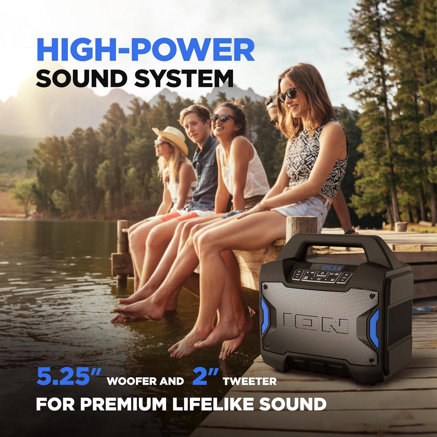 Altavoz Bluetooth ION Tailgater Boom 60W Resistente al Agua