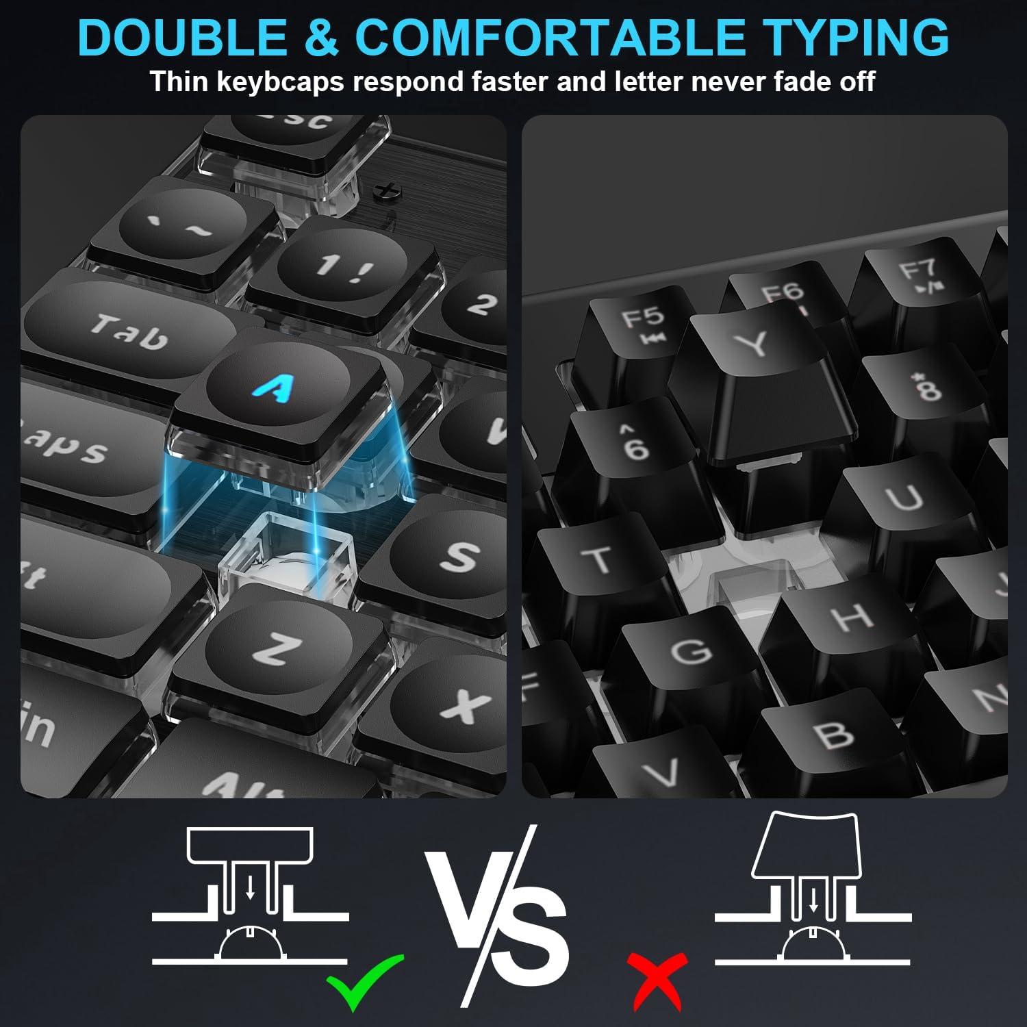 Combo Teclado y Ratón Inalámbrico BlueFinger Gaming