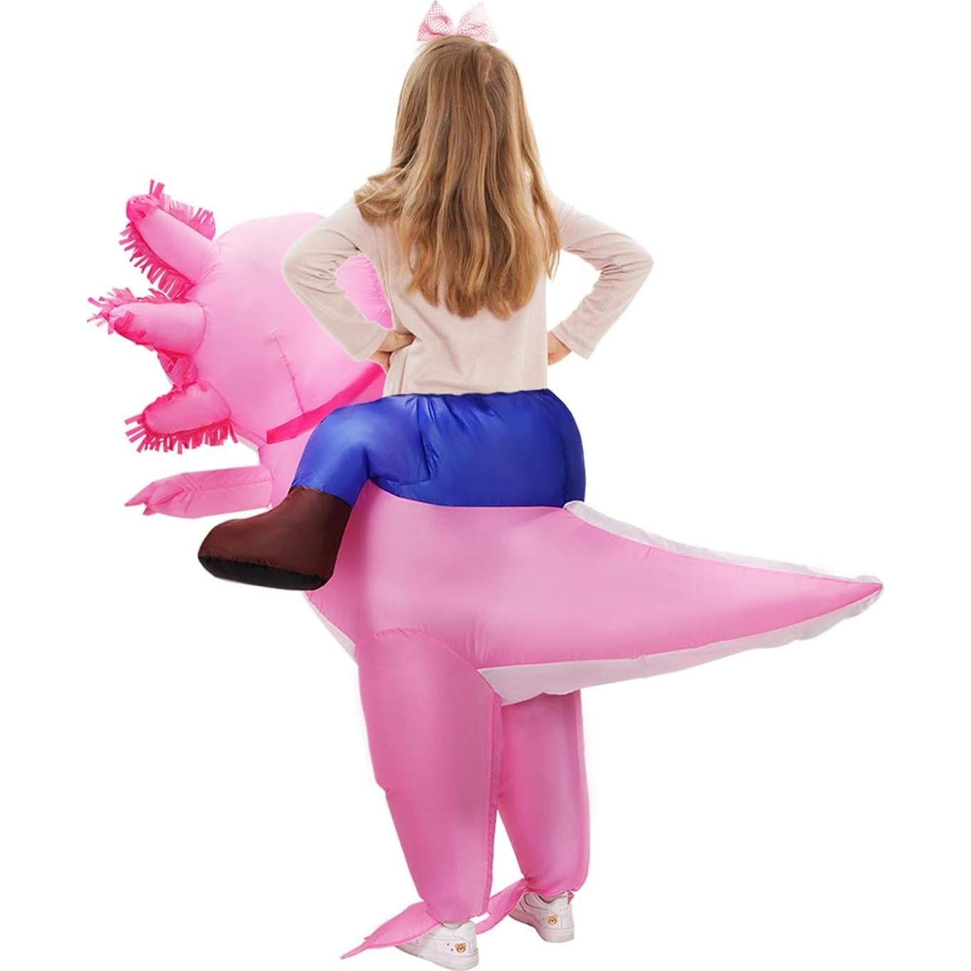 Disfraz Inflable Axolote Stegosaurus para Niños 120-150 cm