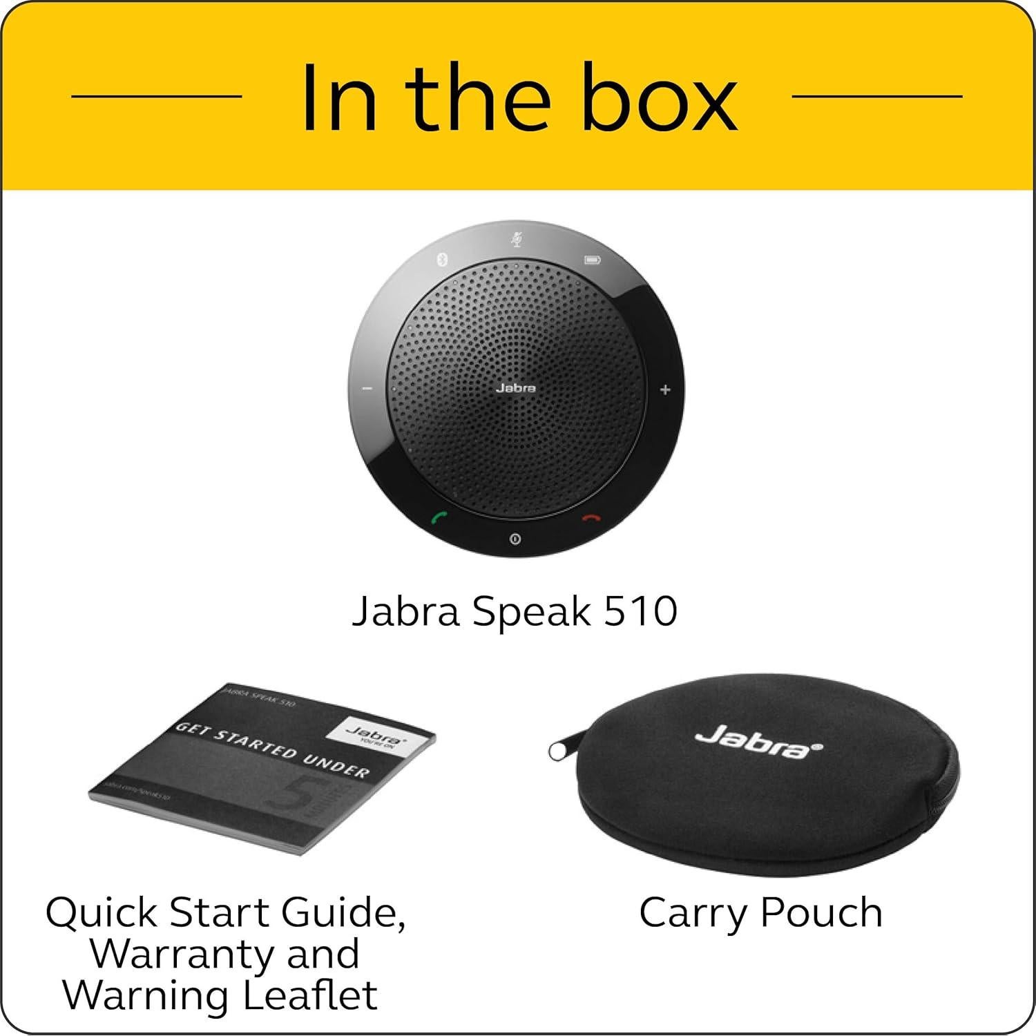Jabra Speak 510 Altavoz Bluetooth Inalámbrico - 11.94 cm