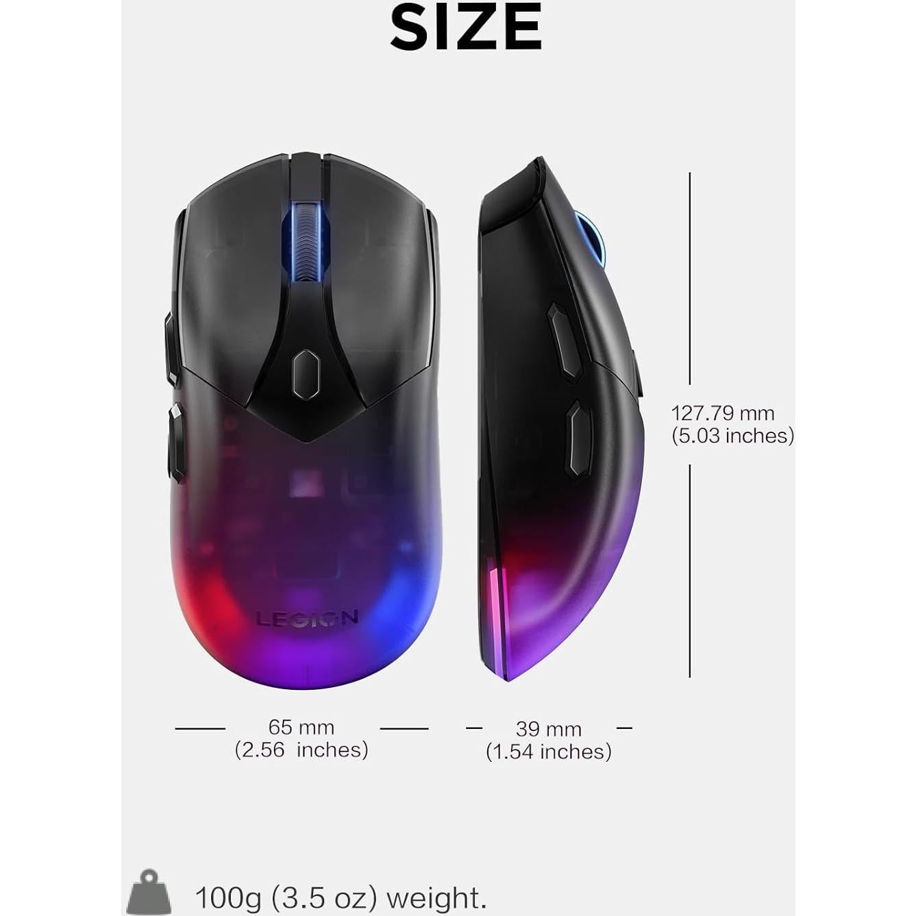 Ratón Gaming Inalámbrico Lenovo Legion M410 16,000 DPI RGB