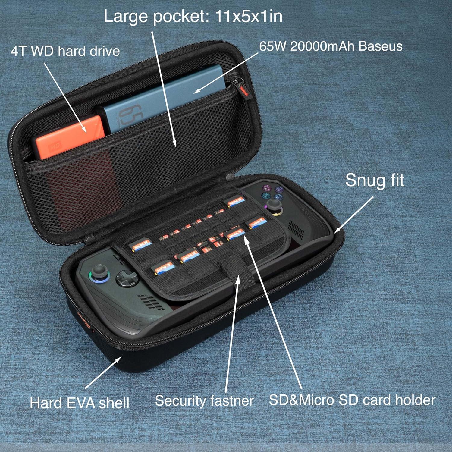 Bolsa de transporte ButterFox para ASUS Rog Ally X - Negro/Púrpura