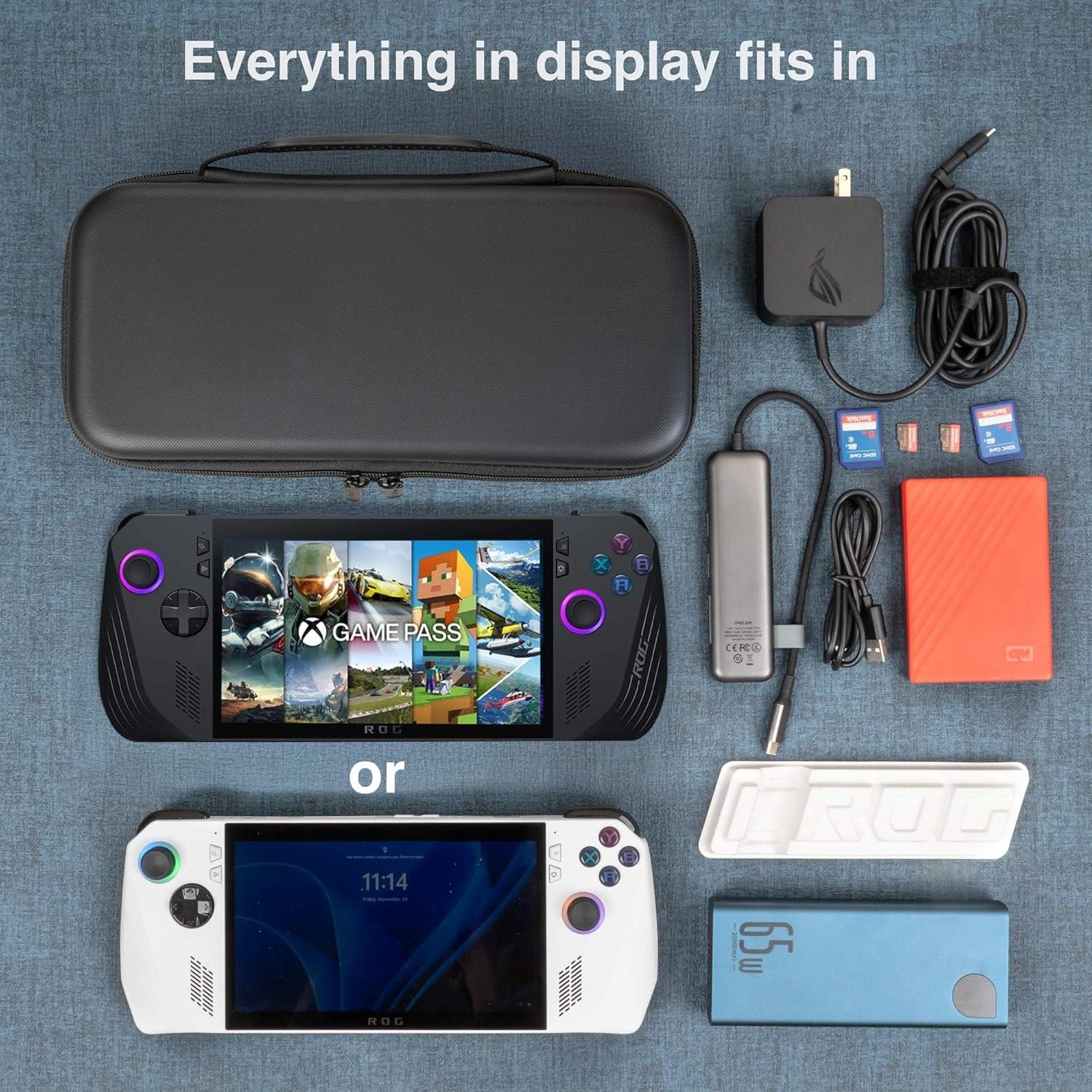 Bolsa de transporte ButterFox para ASUS Rog Ally X - Negro/Púrpura