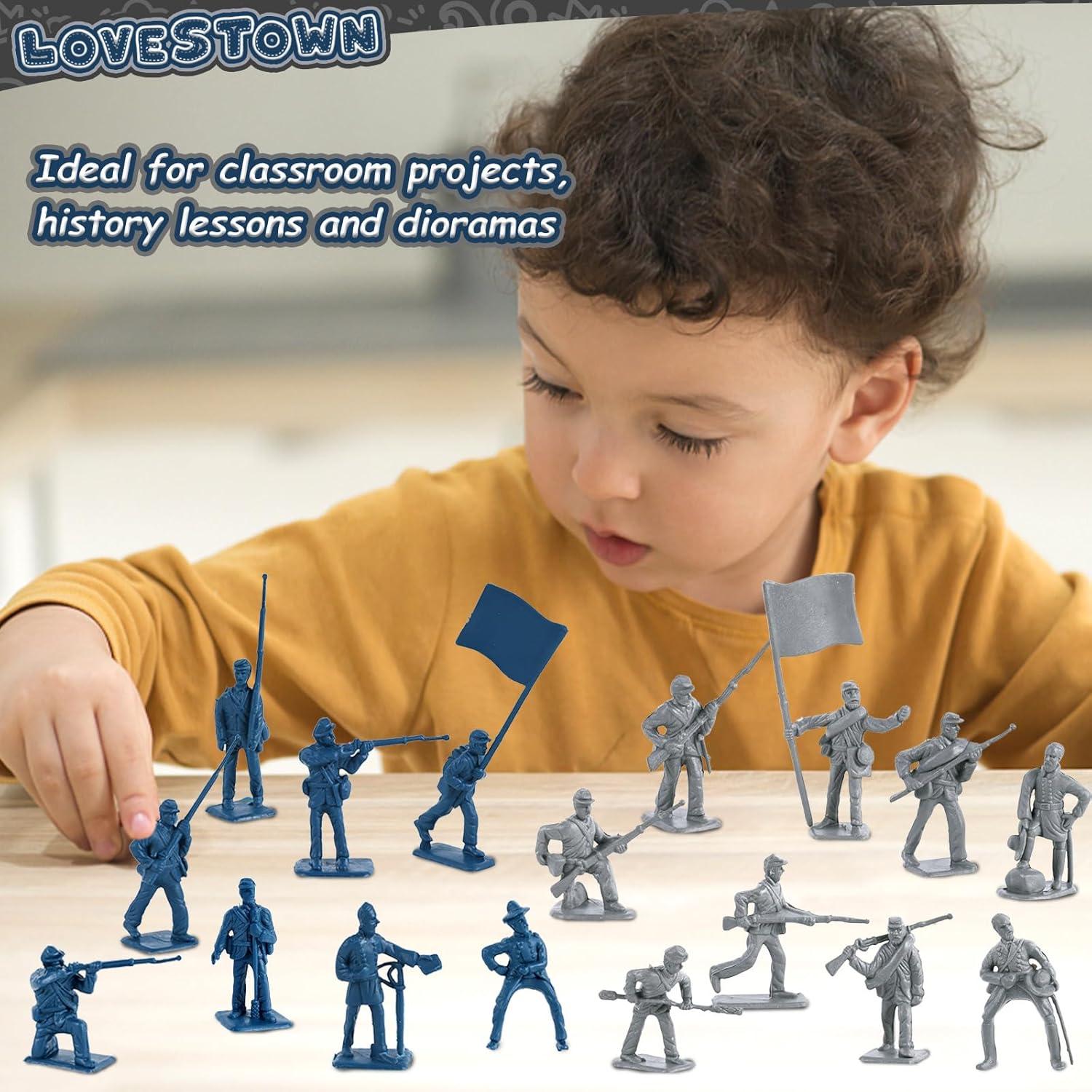 Soldados de Juguete LOVESTOWN 80PCS Figuras Militares