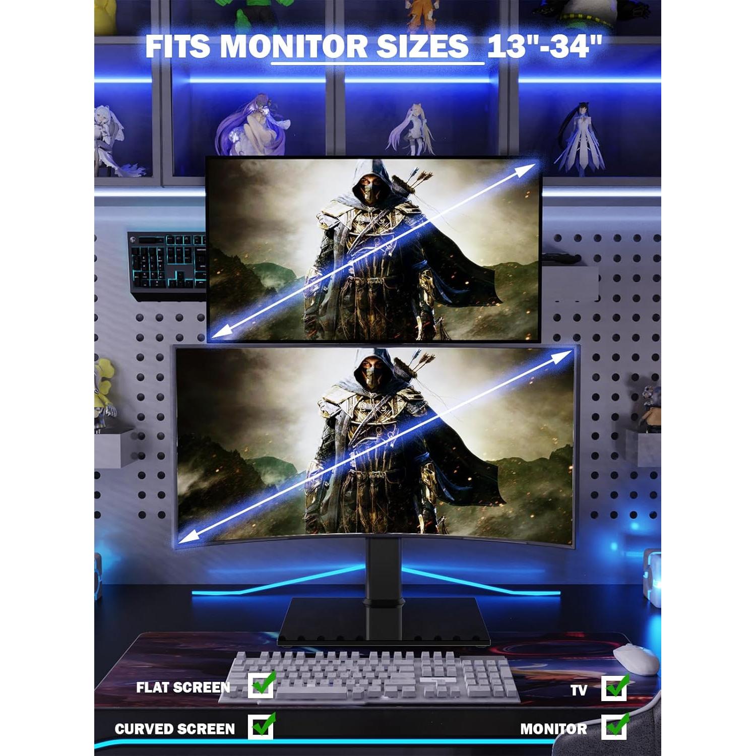 Soporte de Monitor Doble Hemudu HT05B-002 13-34" Ajustable