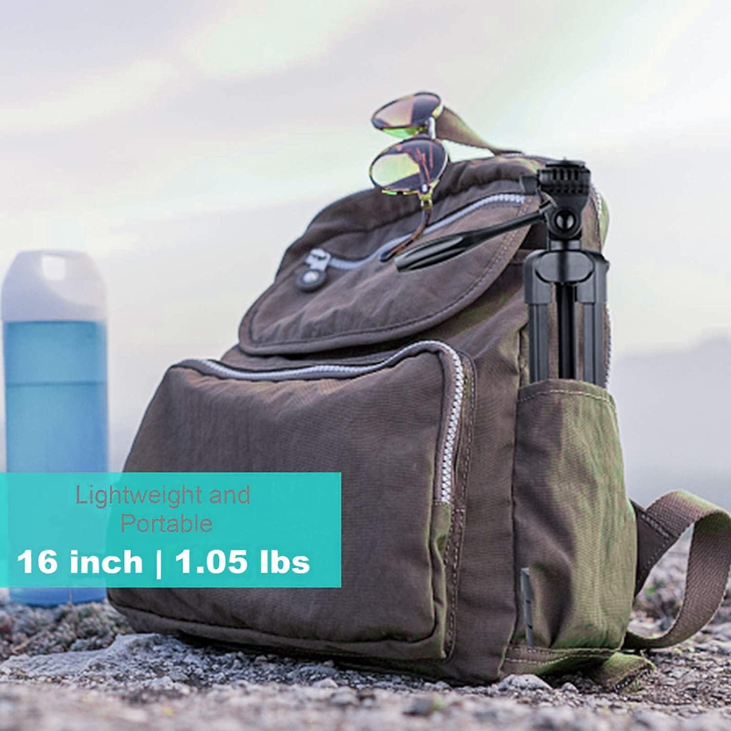 55" Phone Tripod, PHOPIK Aluminum Extendable Tripod Stand with Shutter, Carrying Bag, Compatible with iPhone/Android/Sport Camera&Insta 360 x5 Perfect for Video Recording/Selfies/Live Stream/Vlogging