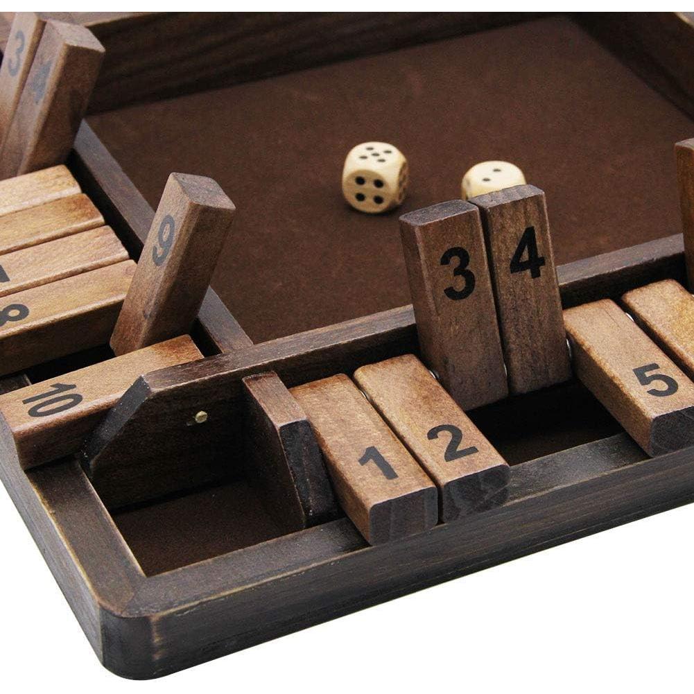 Juego de Dados Shut The Box Juegoal para 4 Jugadores