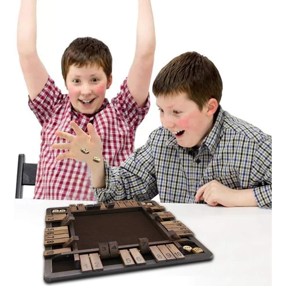 Juego de Dados Shut The Box Juegoal para 4 Jugadores