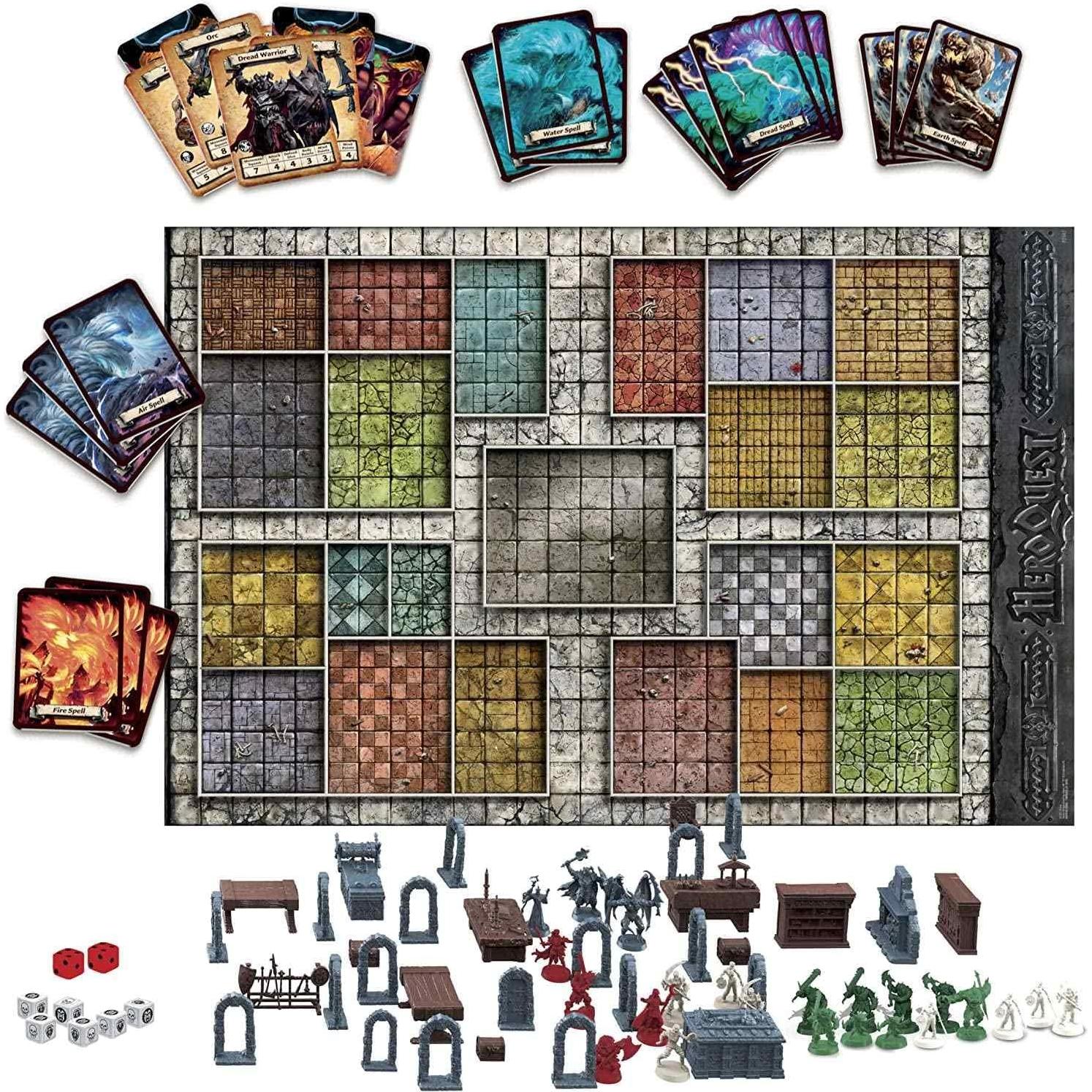 Juego de Mesa HeroQuest Hasbro - Aventura de Mazmorras 2-5 Jugadores