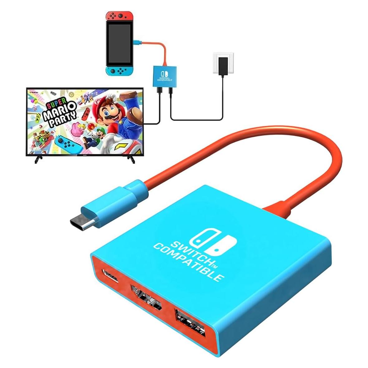 Dock para Nintendo Switch YUNDA 4K/60Hz HDMI USB 3.0