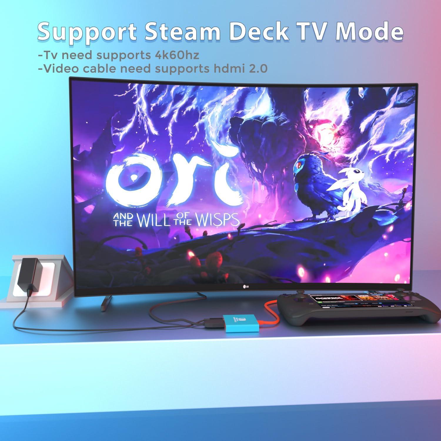 Dock para Nintendo Switch YUNDA 4K/60Hz HDMI USB 3.0