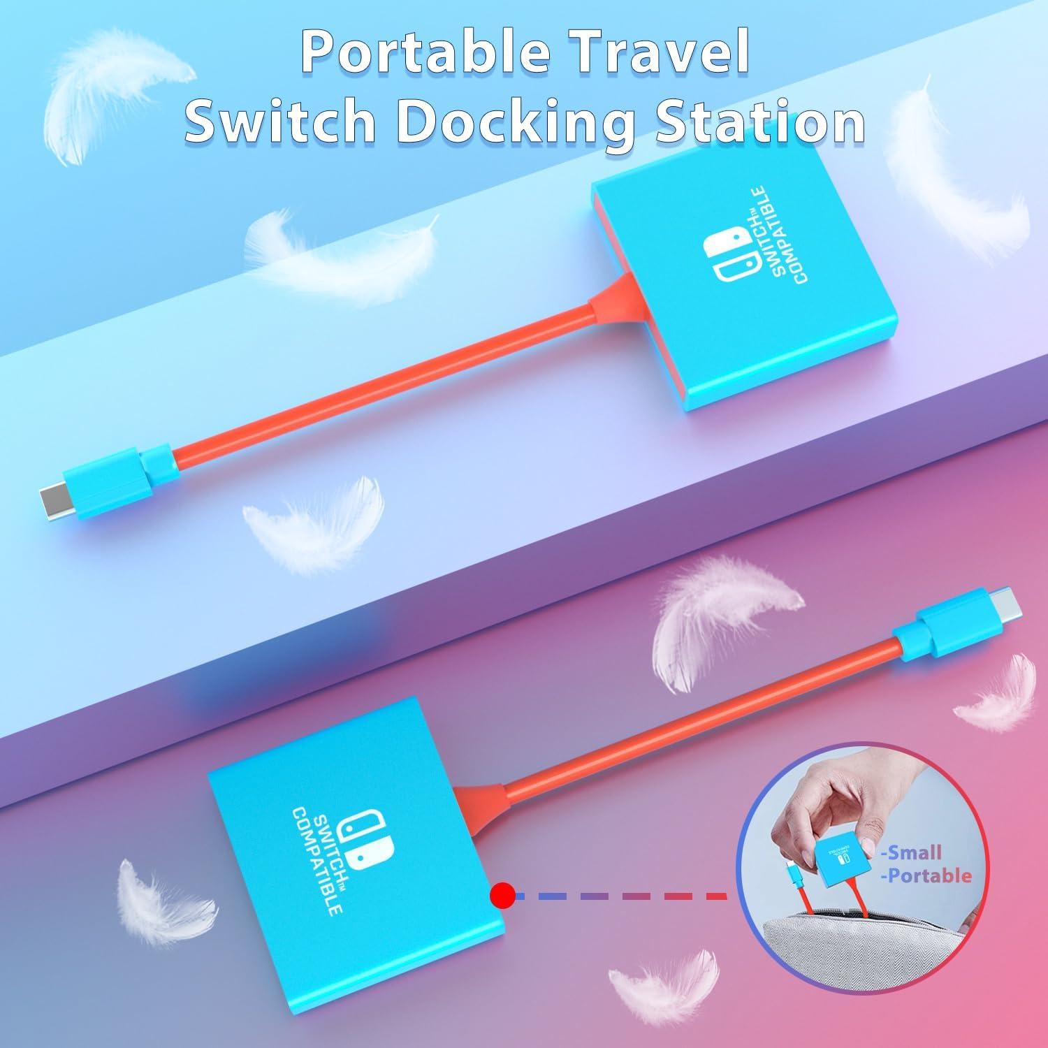 Dock para Nintendo Switch YUNDA 4K/60Hz HDMI USB 3.0